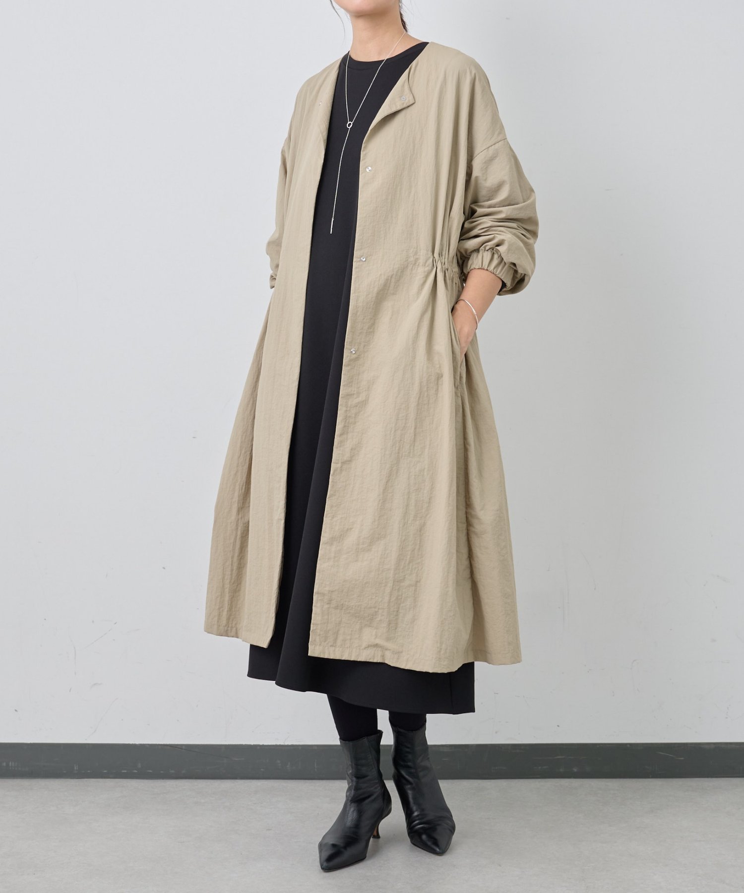 BEARDSLEY バルーン袖フレアーコート ビアズリー ジャケット・アウター