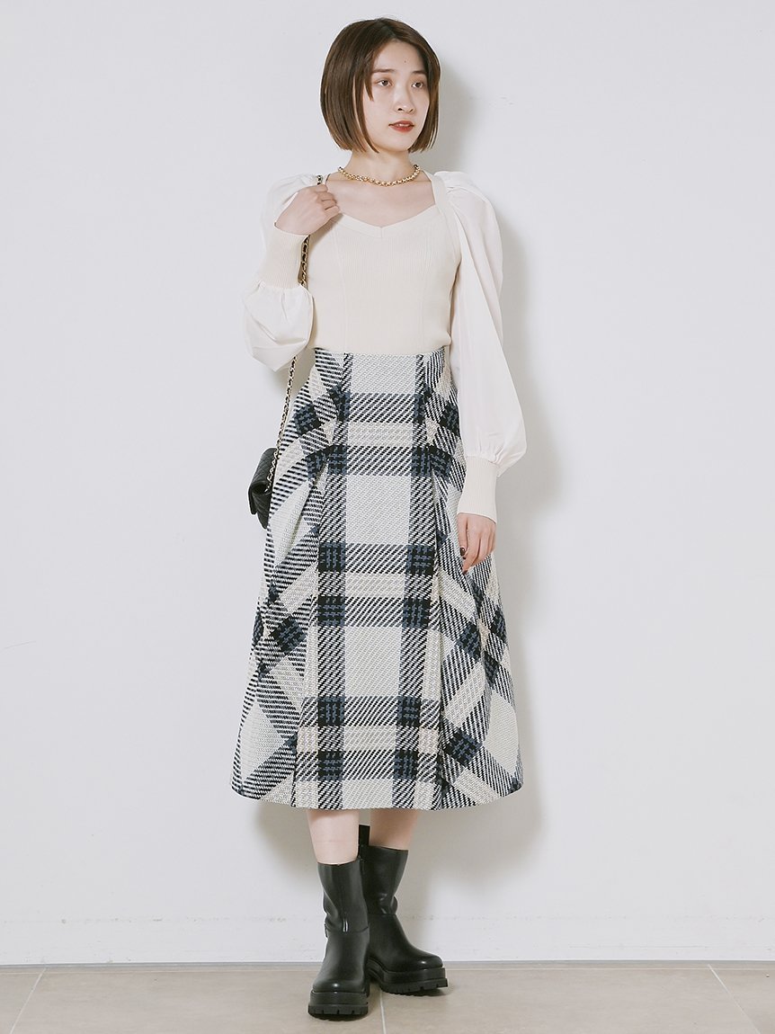 SALE／40%OFF】SNIDEL ロービングチェックスカート スナイデル  