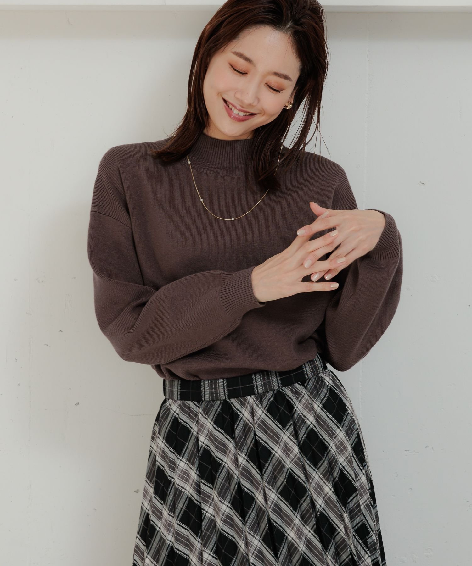 メル85316 ❤️セール❤️685【グラデーションブラック光沢ピコティ】 SALE／30%OFF】GLOBAL WORK メルティスタンドスリットプルオーバー