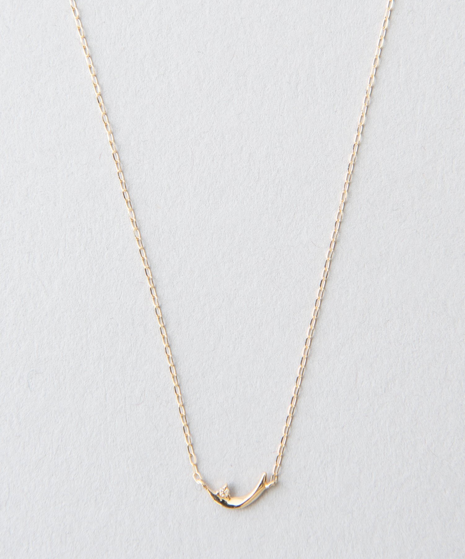 K10YGネックレス。レイヤームーンネックレス Jouete。 K10YG レイヤー ムーン ネックレス（036797） ｜ women