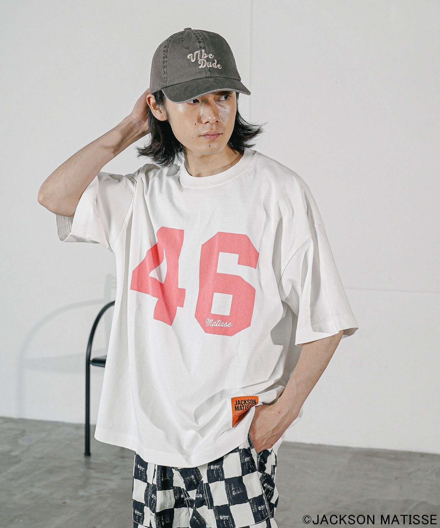 JACKSON MATISSEフットボールTシャツ JM24AW002-blk-01.jpg