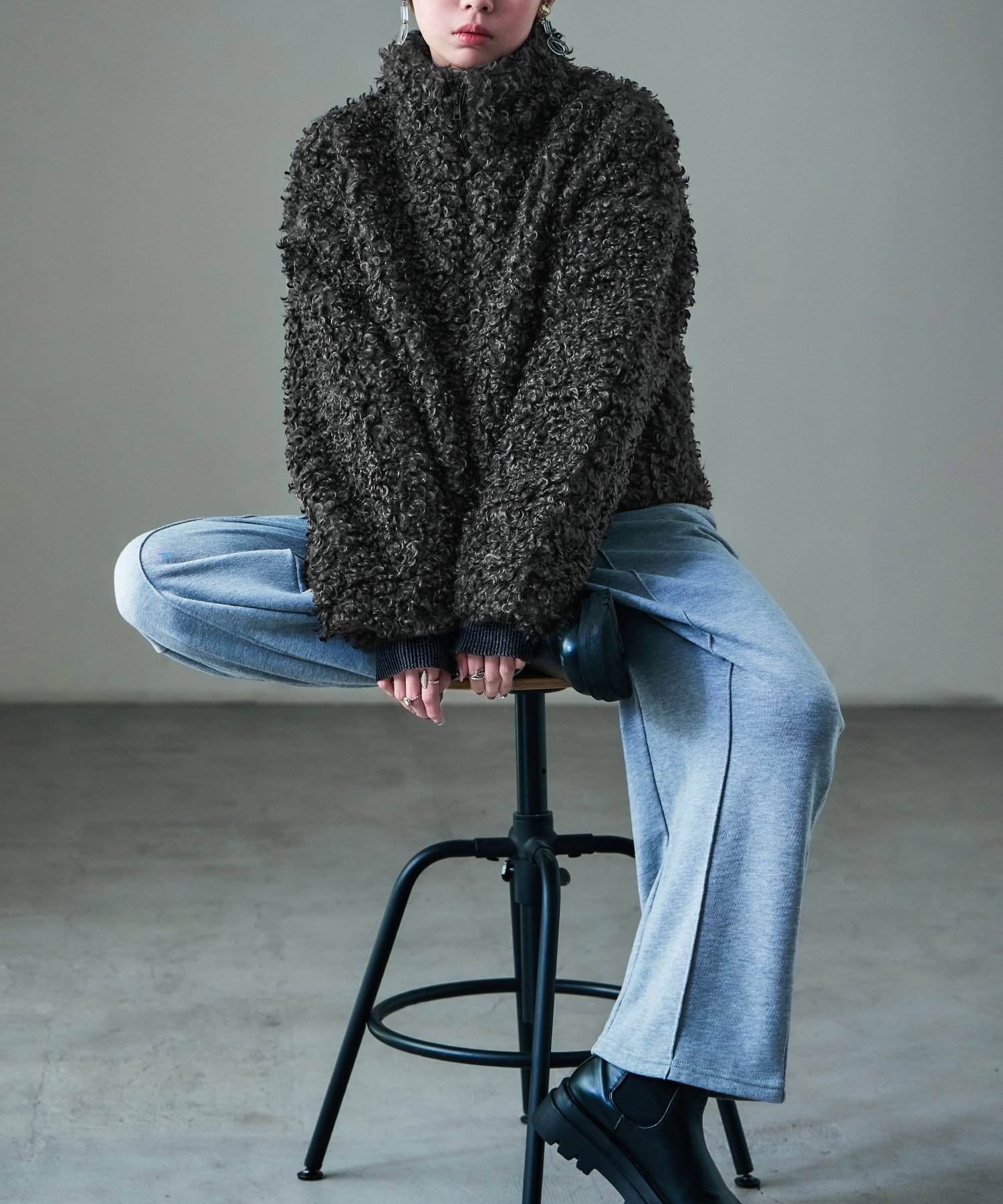 楽天市場】ボアジャケット ボアブルゾン プードル プードルファー