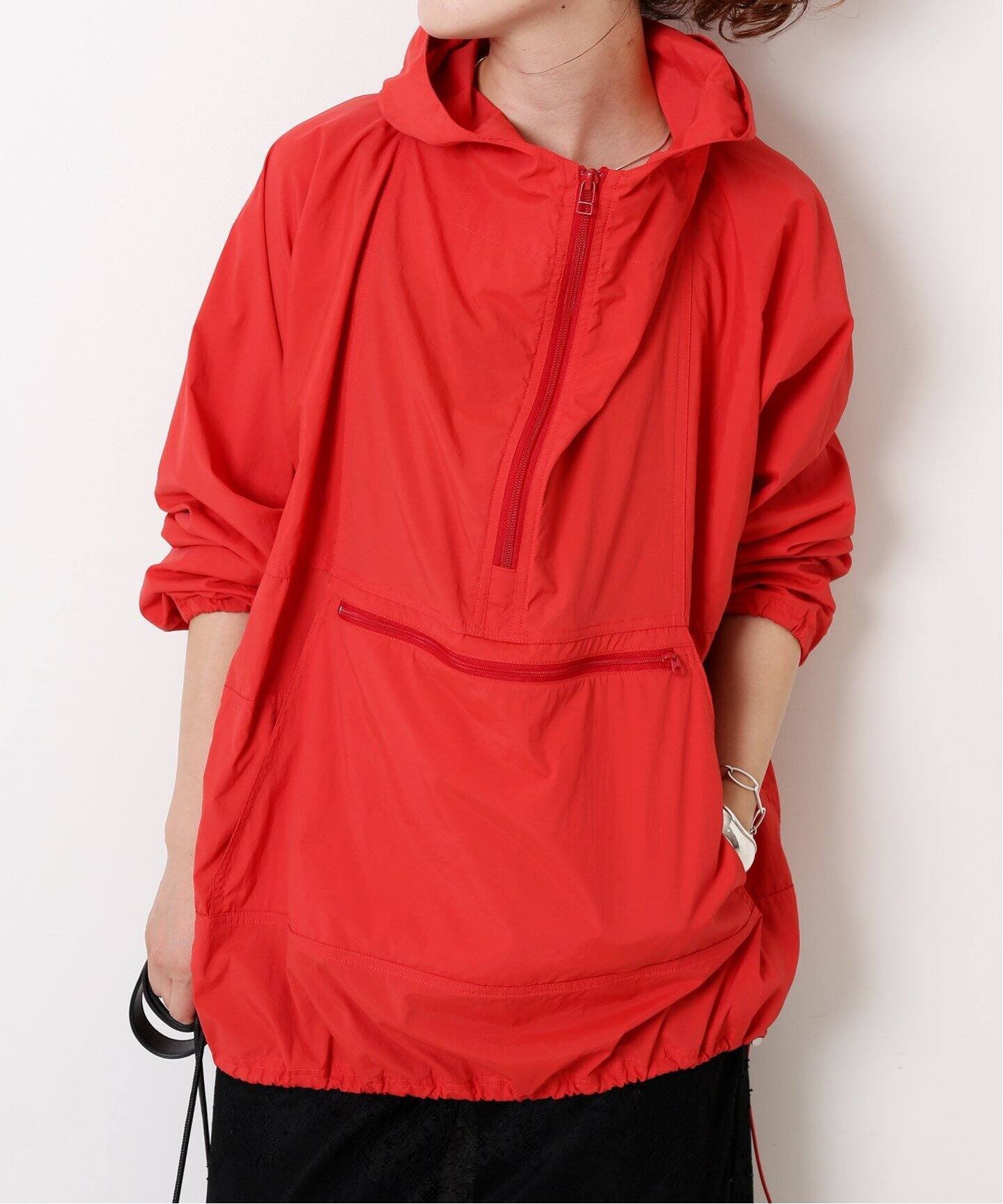 美品＊スピック＆スパン 23AW ナイロンパッカブルフーディプルオーバー Spick & Span ナイロンパッカブルフーディプルオーバー スピック