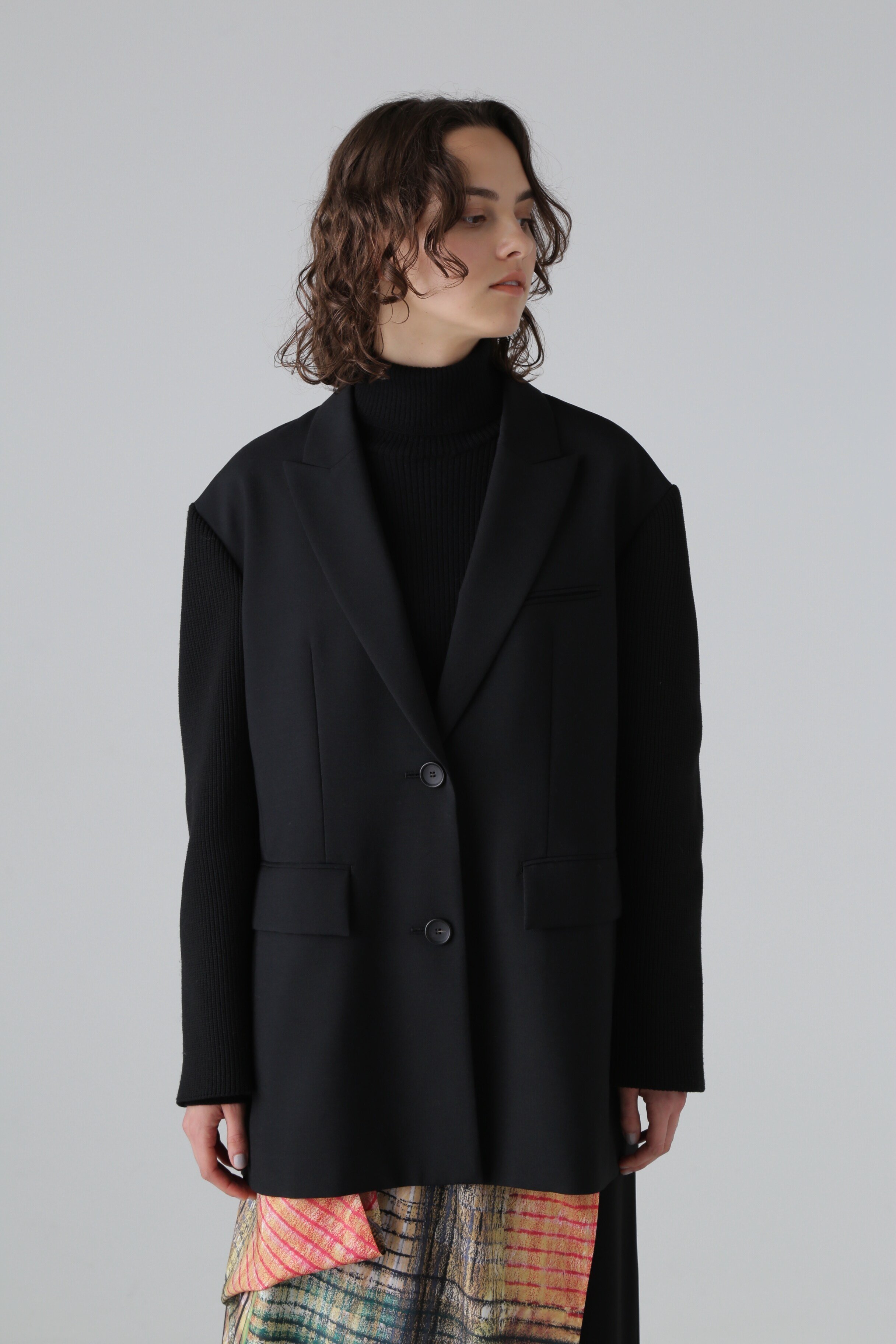 楽天市場】【SALE／50%OFF】ウールサキソニーノーカラージャケット