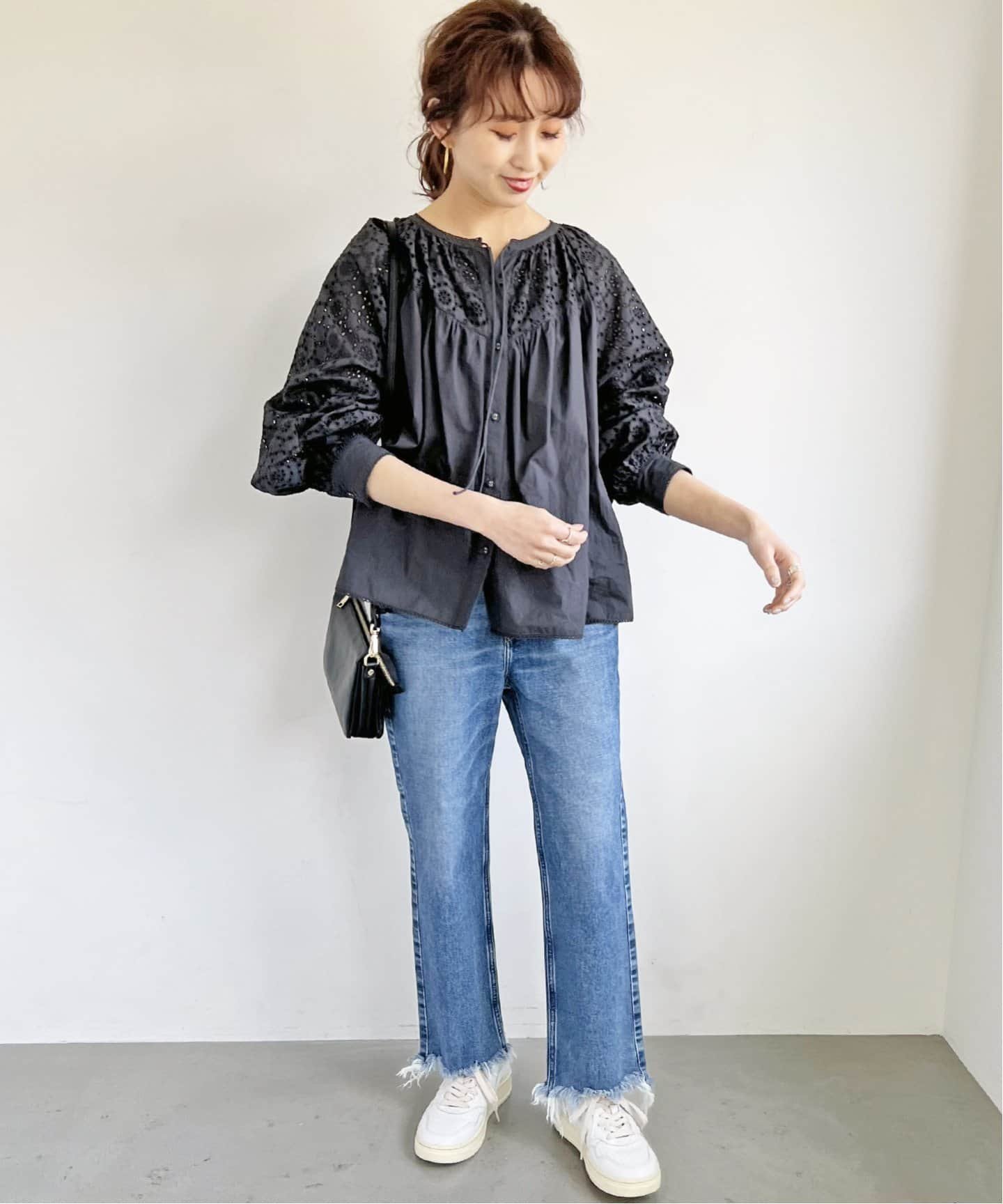 SALE／30%OFF】Spick & Span コットンポプリンエンブロイダリー 