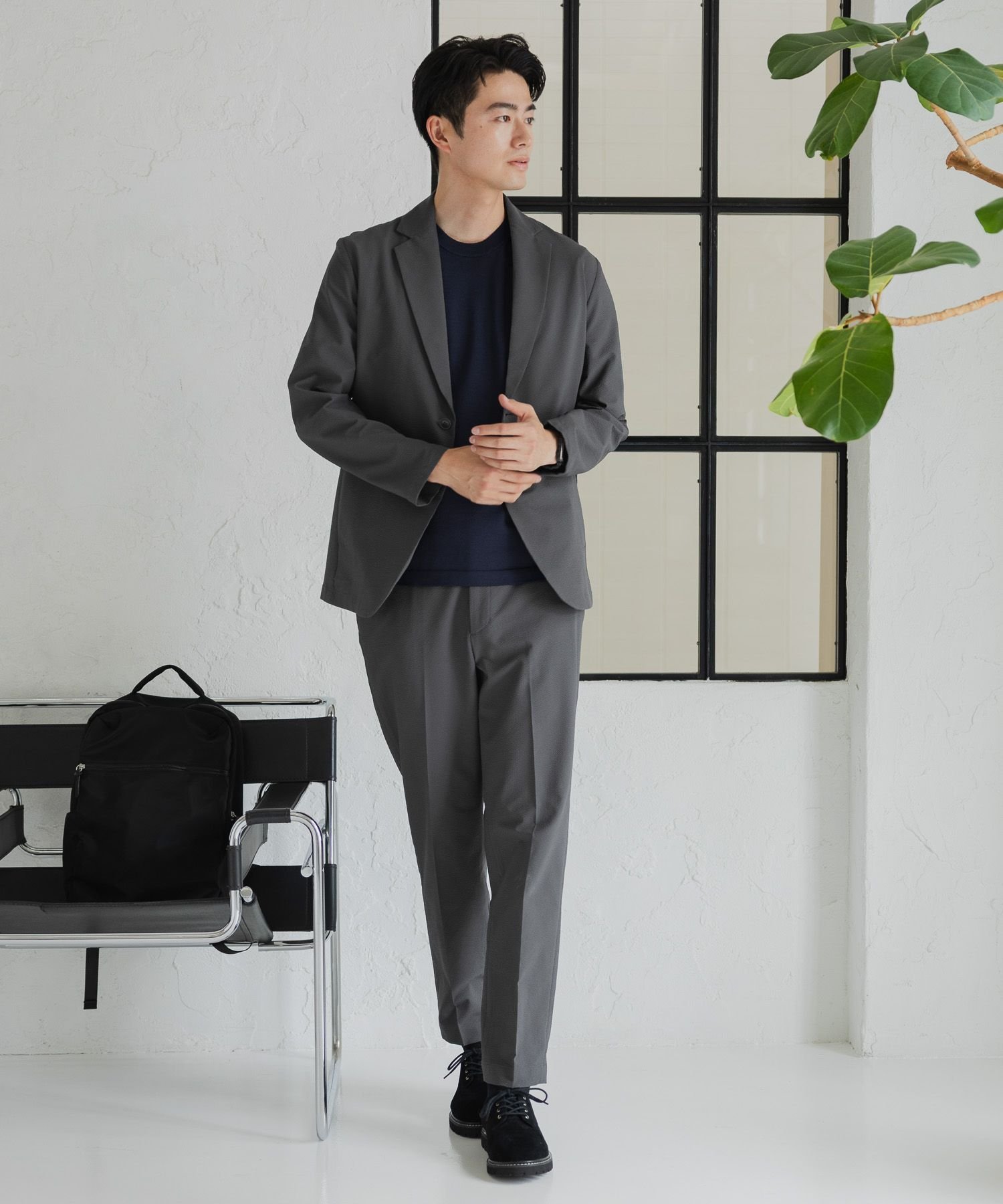 SALE／40%OFF】GLOBAL WORK エアかるスラックス/サッカー/288751