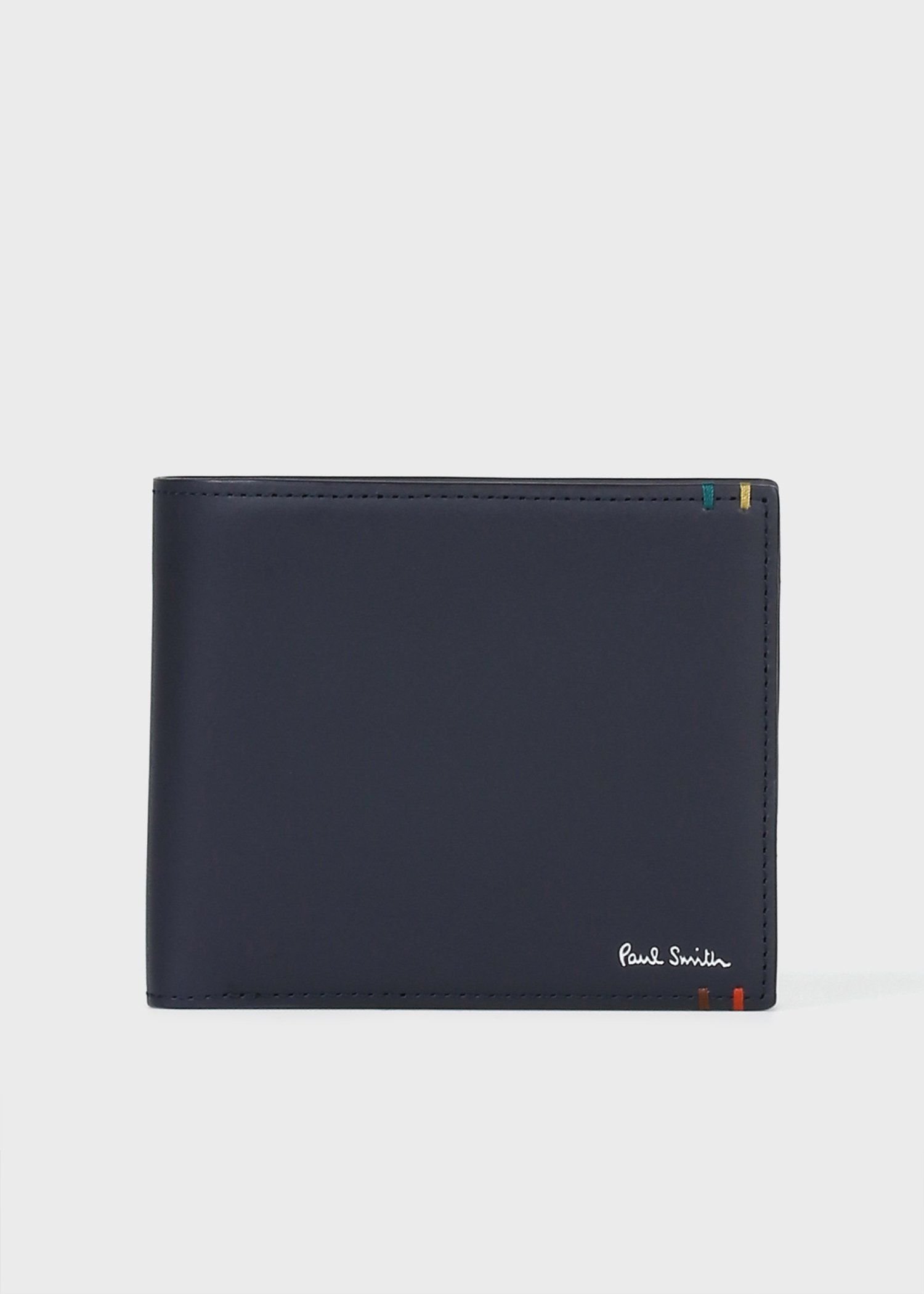 【未使用級】ポールスミス 財布 ウォレット ブラック マルチカラー ポールスミス Paul Smith 長財布（かぶせ蓋） マルチストライプ