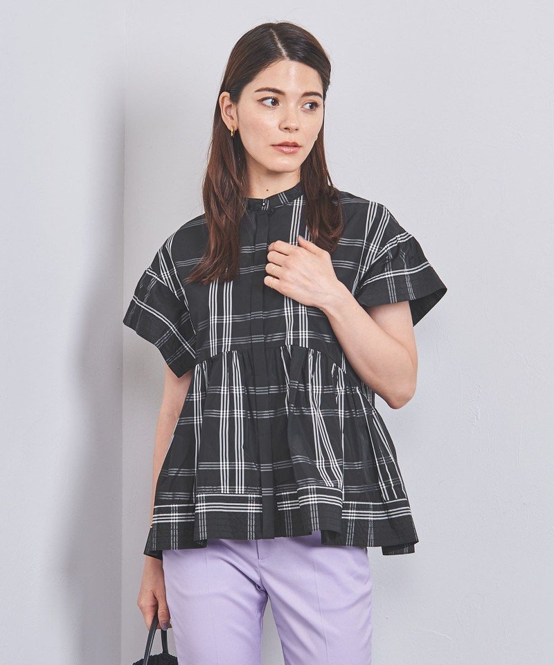 SALE／30%OFF】UNITED ARROWS タフタ ステッチ ペプラム ブラウス