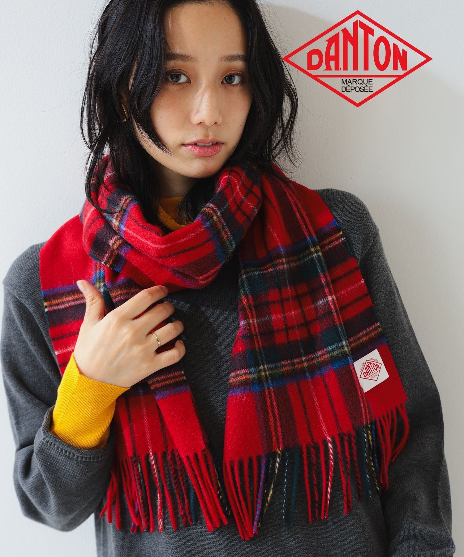 DANTON ウールカシミアマフラー 楽天市場】ダントン DANTON ウール カシミア マフラー WOOL
