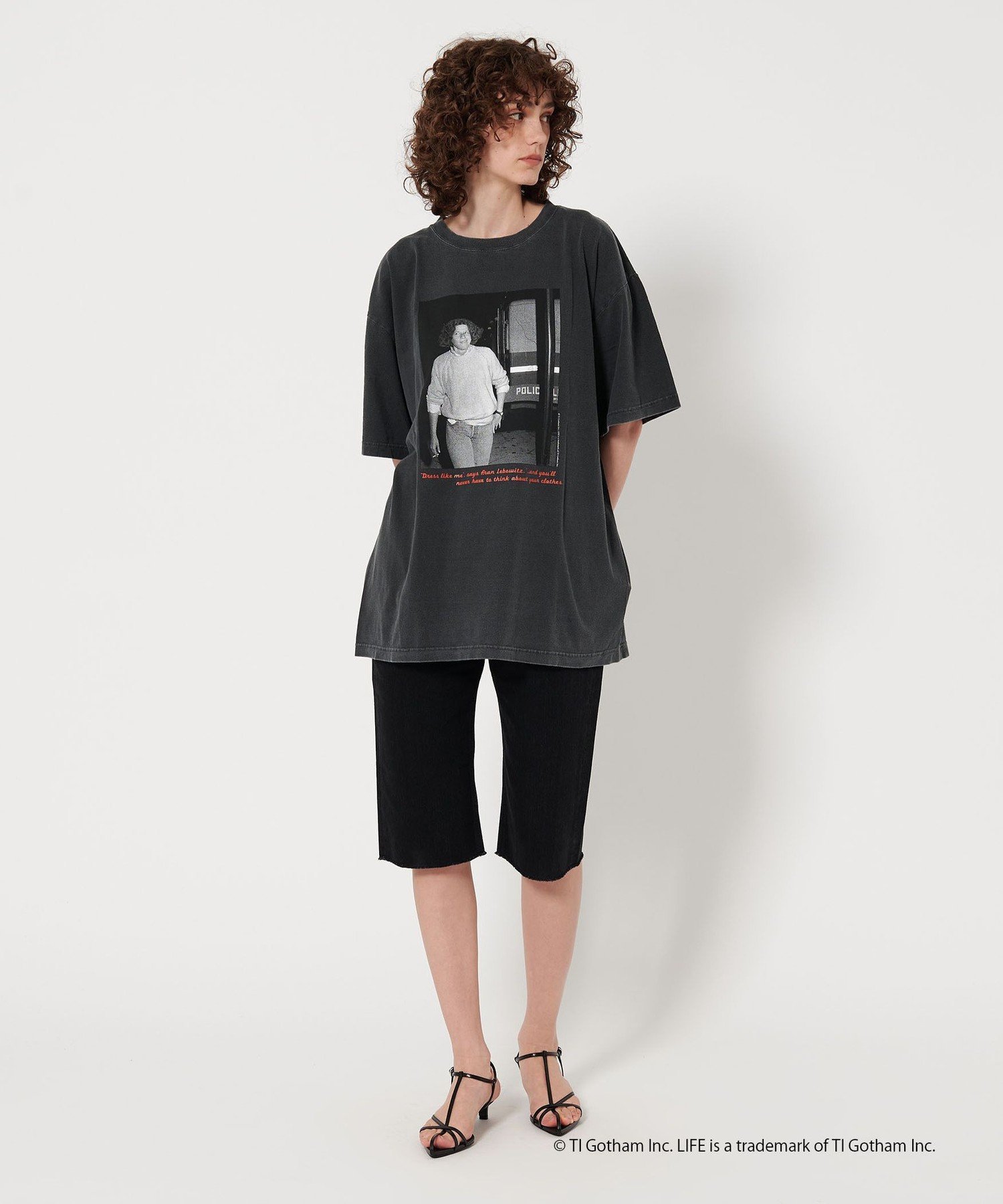 n*い様 6(ROKU) WHAT A FEELING DANCING Tシャツ 6(ROKU)＞WHAT A FEELING DANCING Tシャツ BLACK