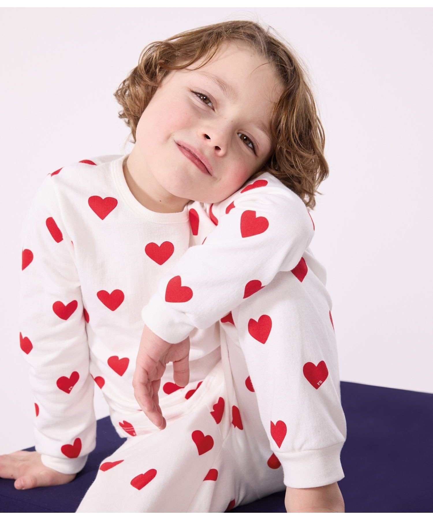 楽天市場】PETIT BATEAU ハートプリント長袖パジャマ プチバトー