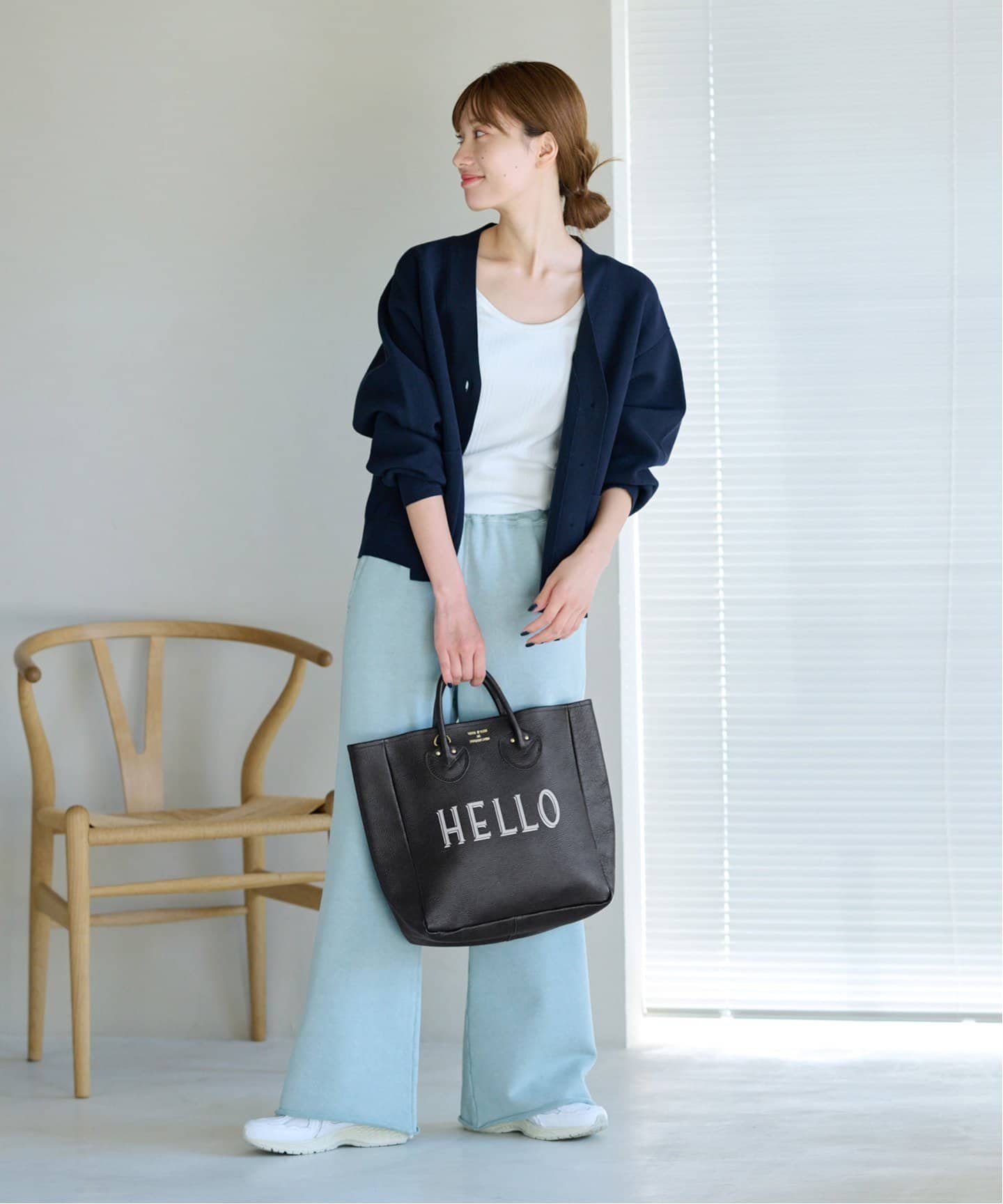 FRAMeWORK ≪追加≫【YOUNG&OLSEN】 別注ストラップ付きHELLOバッグ 