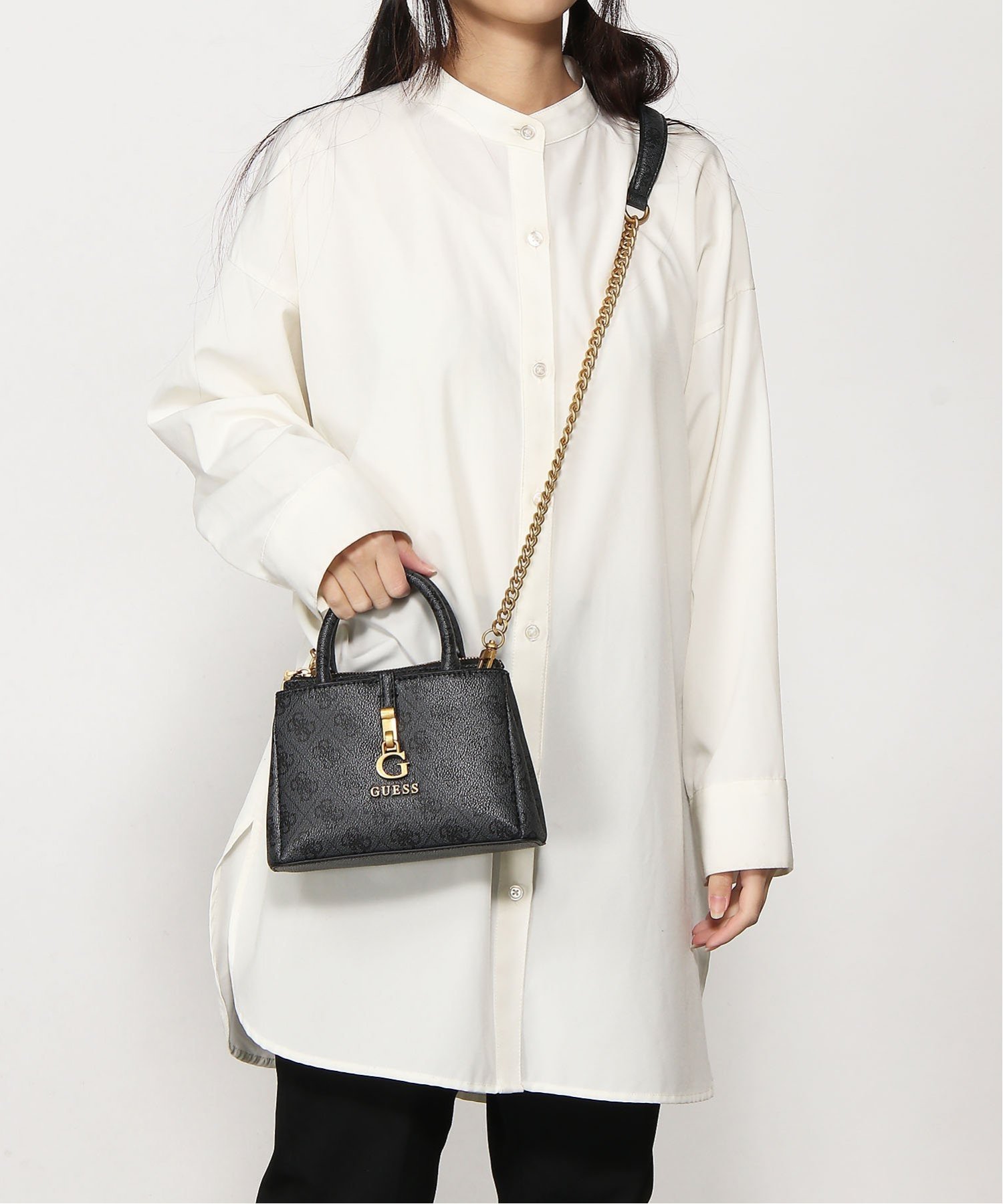 SALE／50%OFF】GUESS GUESS ハンドバッグ (W)G JAMES Logo Mini 