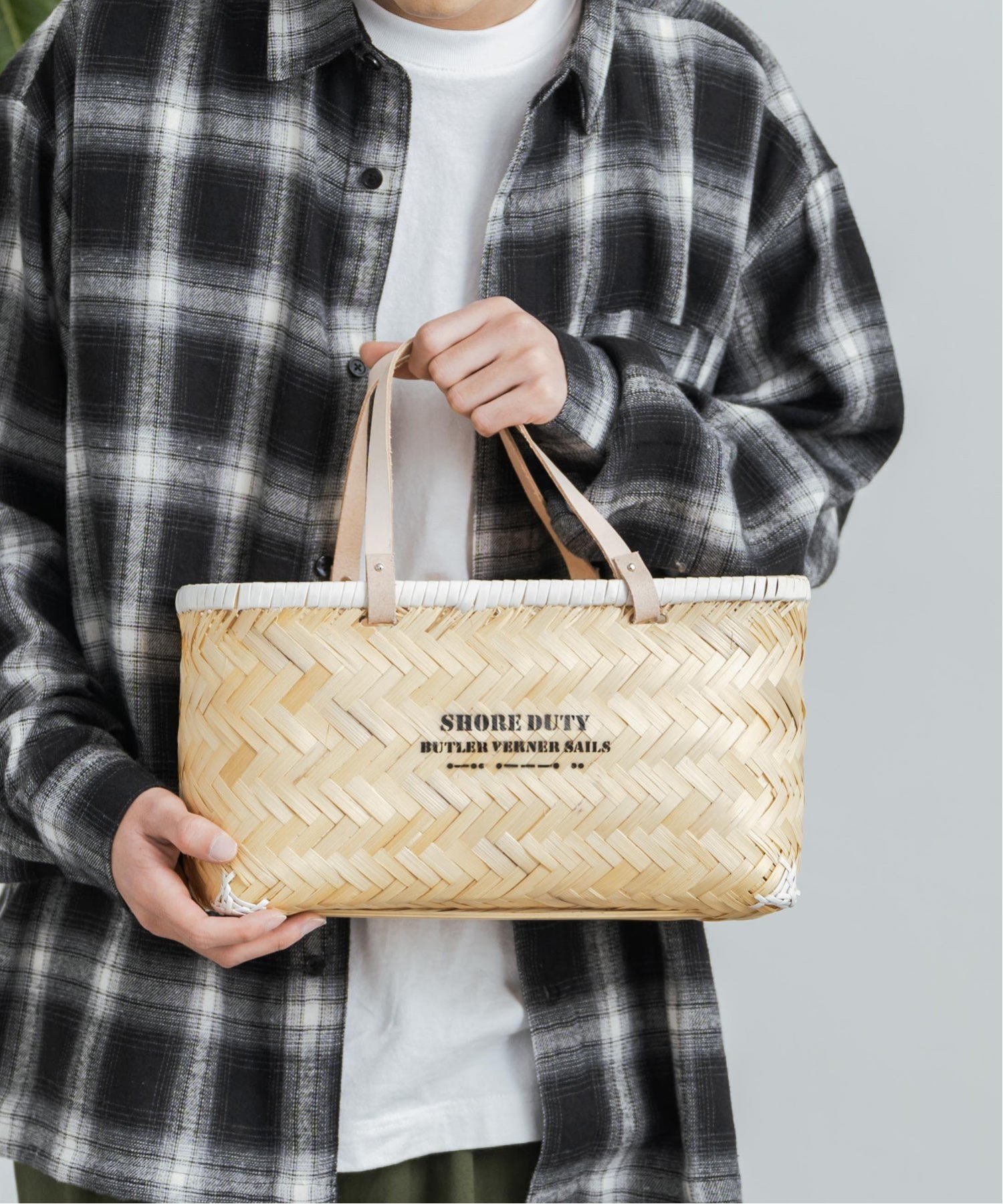 楽天市場】MARCHER / 別注 リバーシブル ヤナギかごバッグ Demi-Luxe