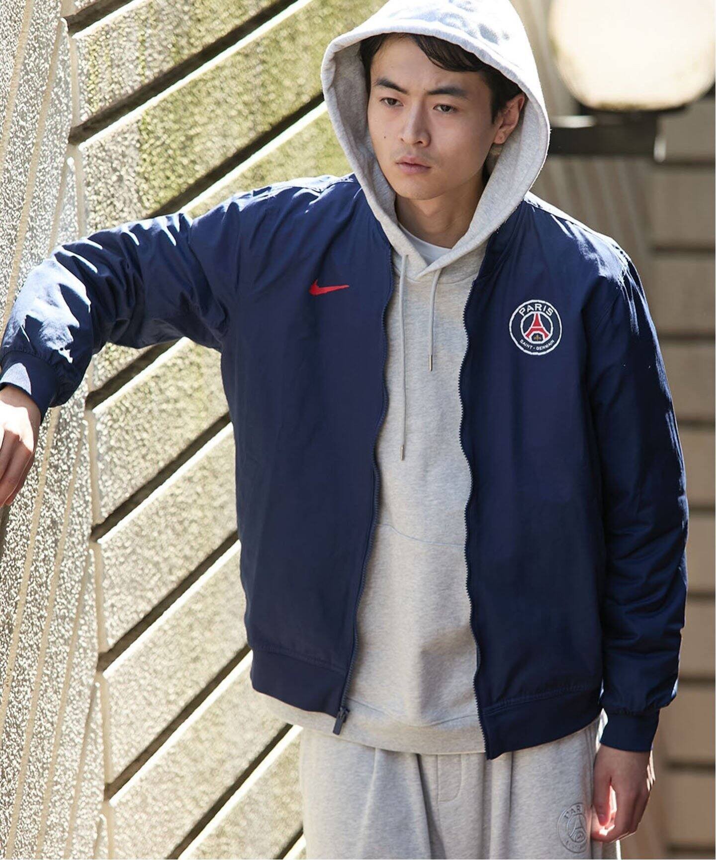 パリサンジェルマン 　オールメルトンジャケット ネイビー　新品　Ⅼサイズ Paris Saint-Germain パリサンジェルマン オールメルトン