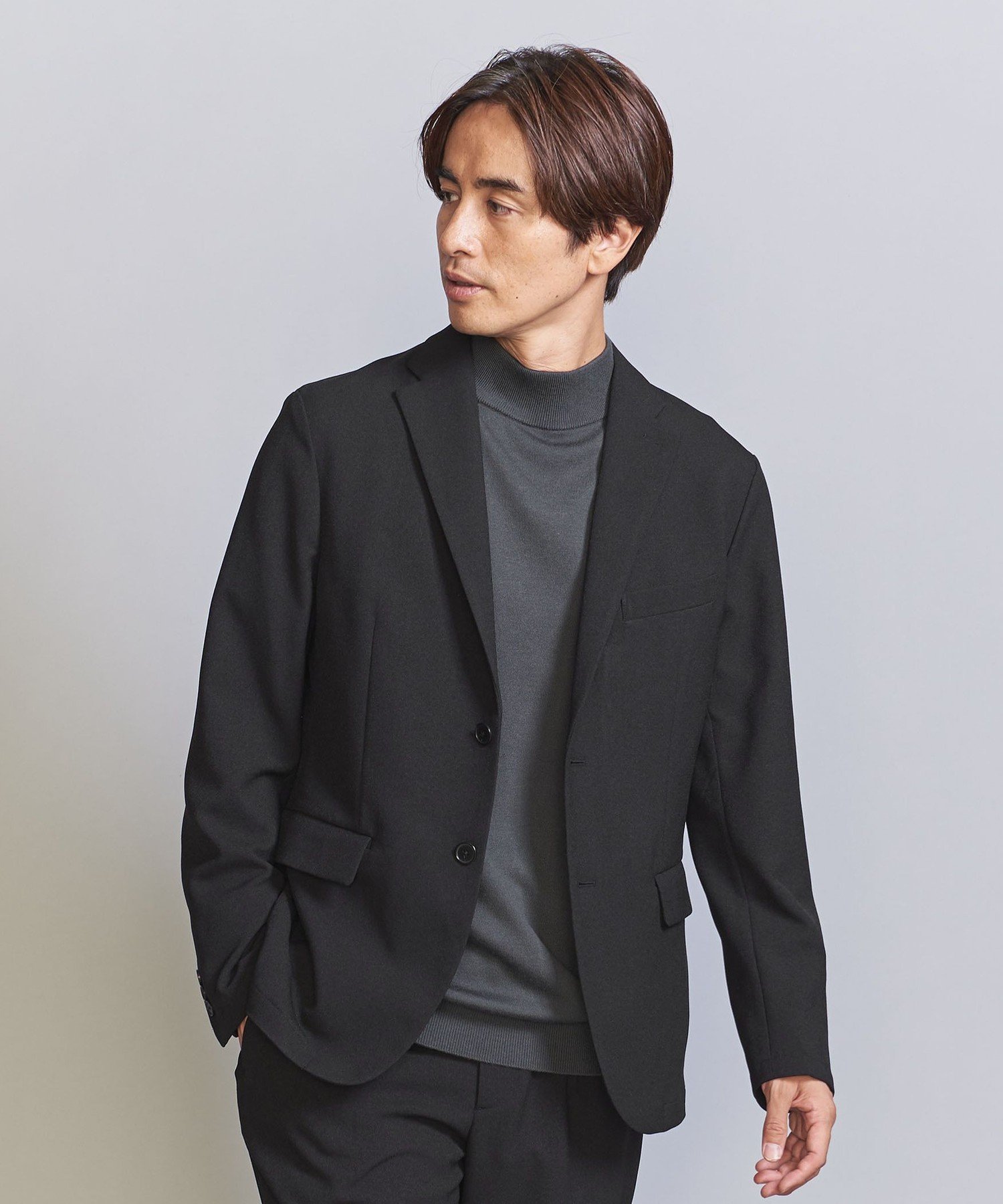 BEAUTY&YOUTH UNITED ARROWS リサイクル ポリエステル 2ボタン 