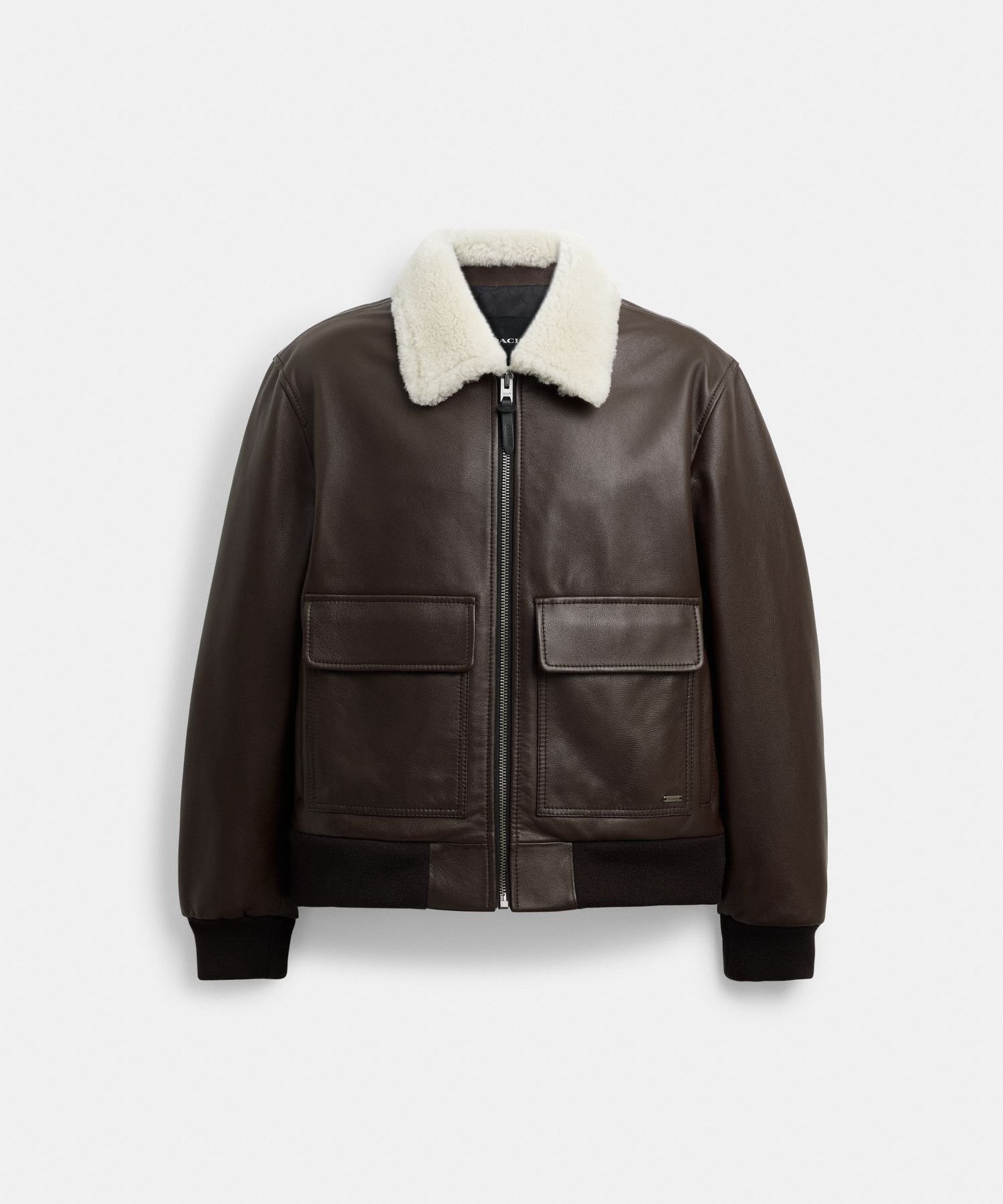 楽天市場】COACH OUTLET 【公式】レザー トラッカー ジャケット コーチ