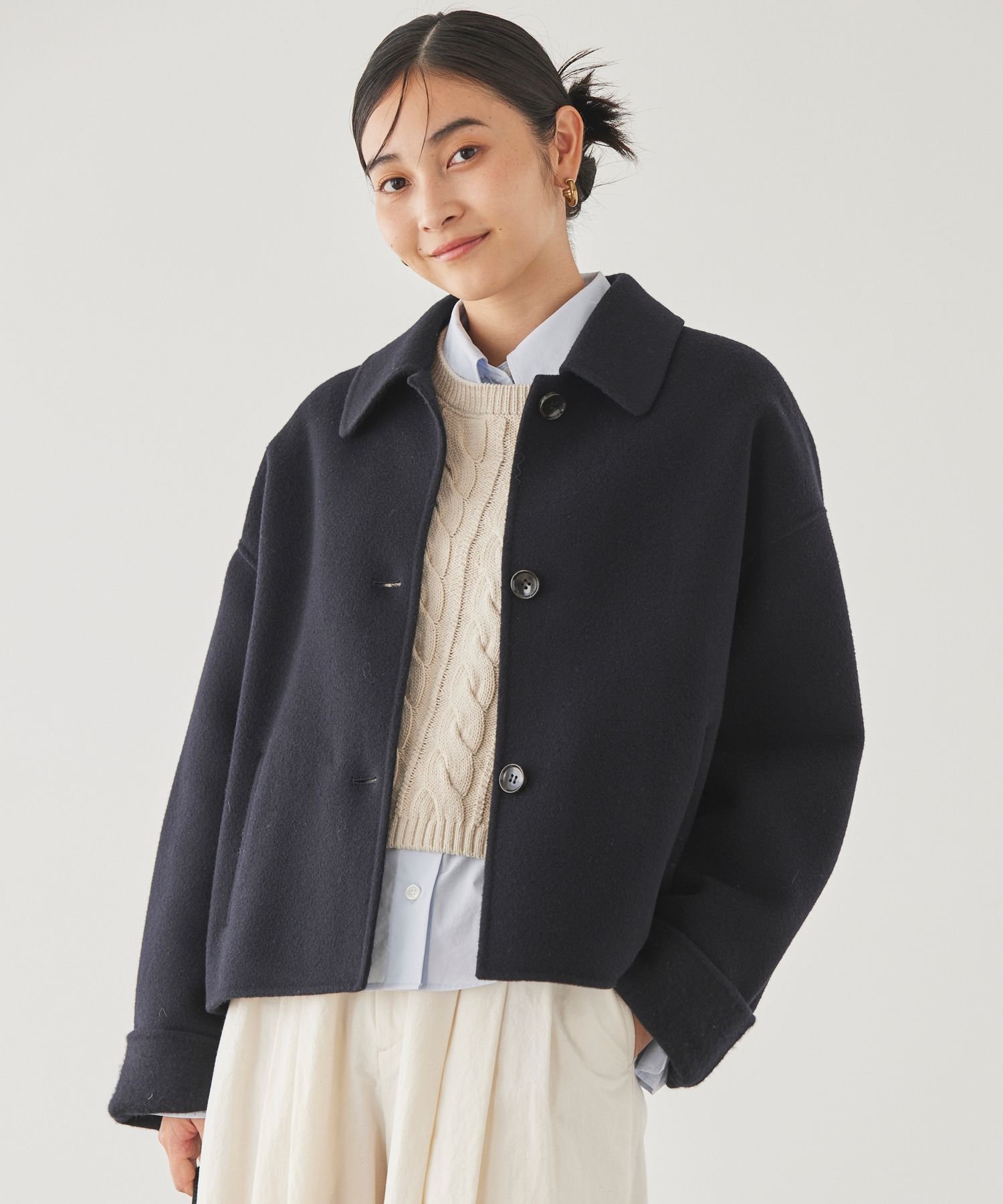 SALE／50%OFF】BABYLONE ショートリバーコート バビロン ジャケット 
