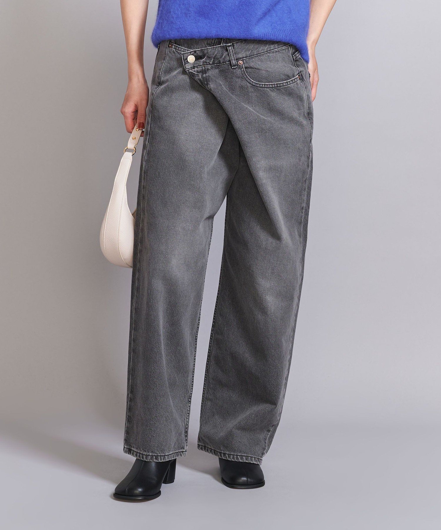 BEAUTY&YOUTH UNITED ARROWS ダメージ ラップワイド デニムパンツ