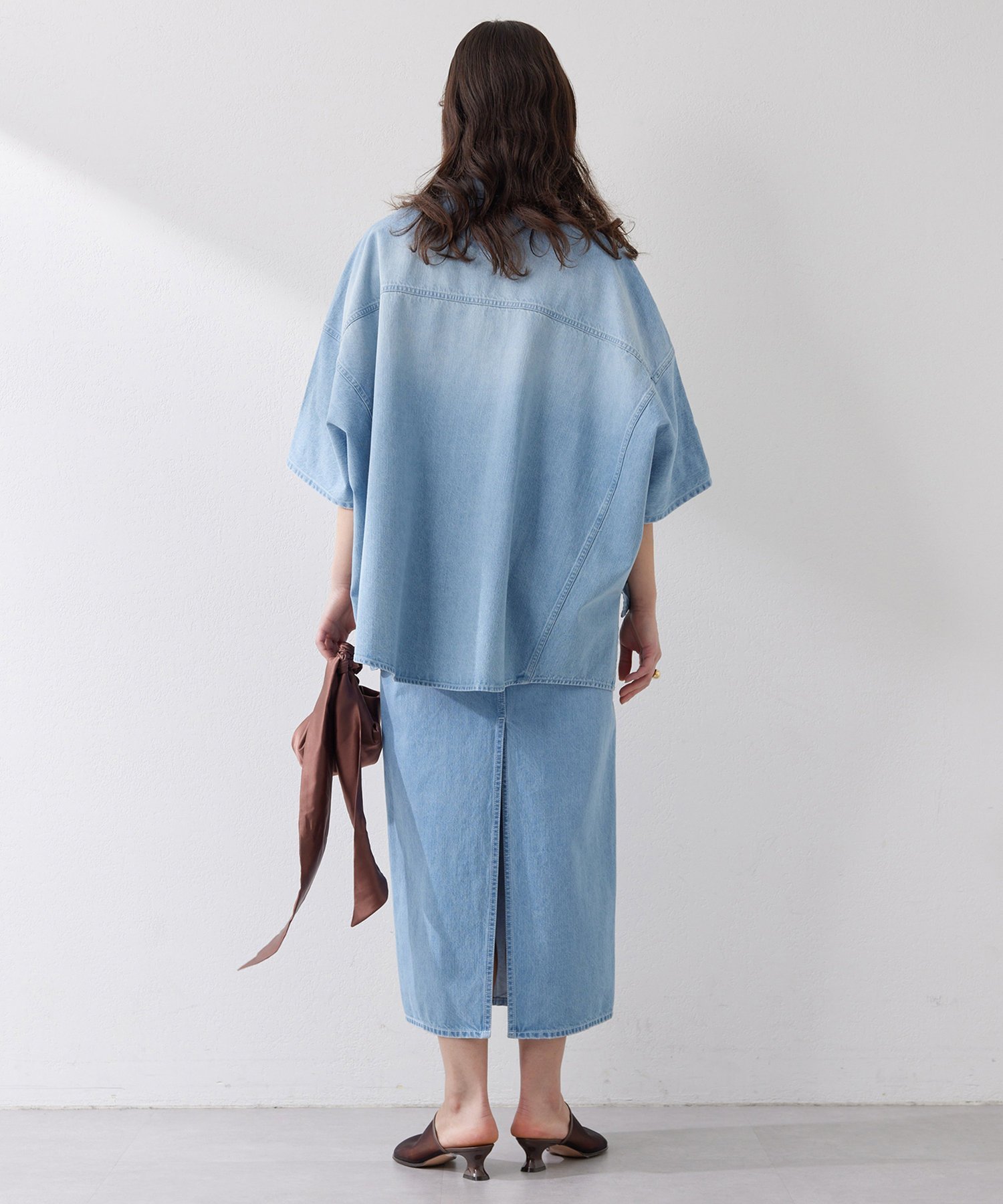 Whim Gazette DENIMドルマンシャツ Whim Gazette DENIMドルマンシャツ ウィム ガゼット トップス シャツ