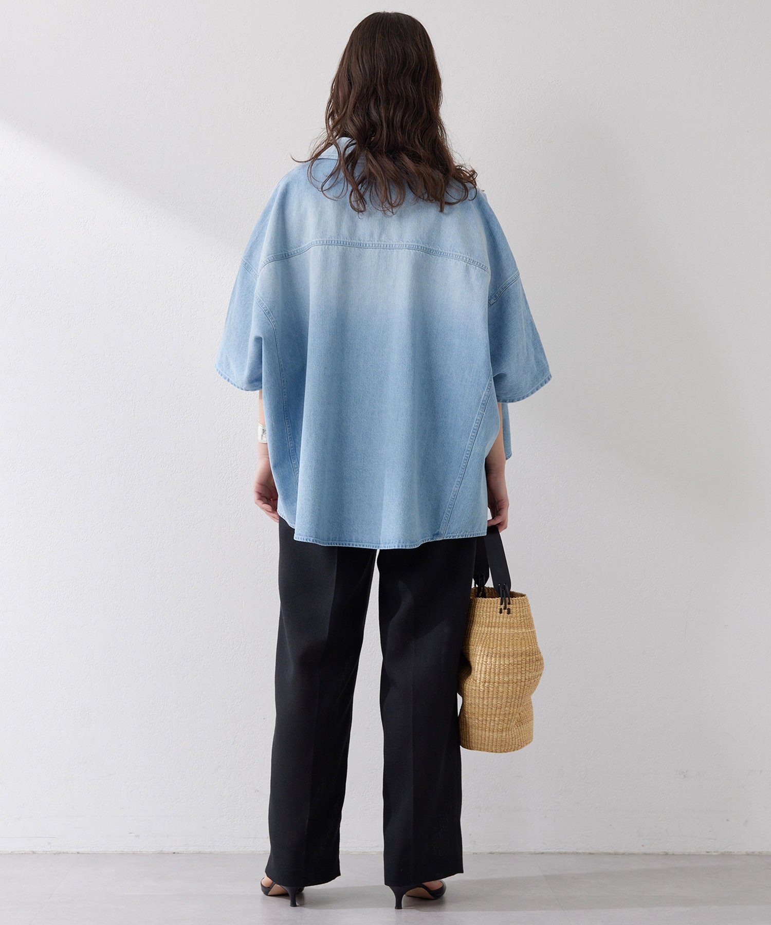 Whim Gazette DENIMドルマンシャツ ウィム ガゼット トップス シャツ