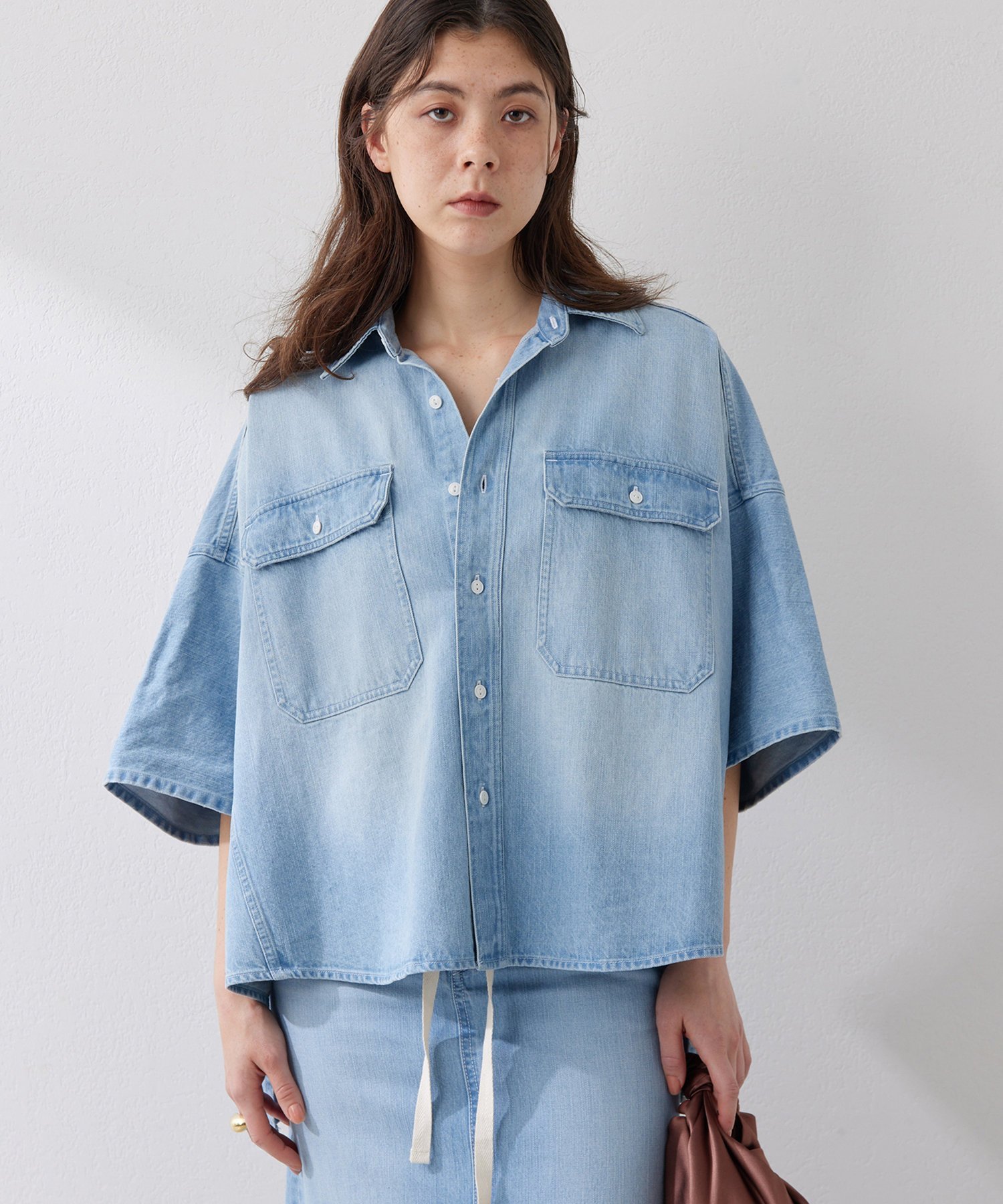 Whim Gazette DENIMドルマンシャツ ウィム ガゼット トップス シャツ