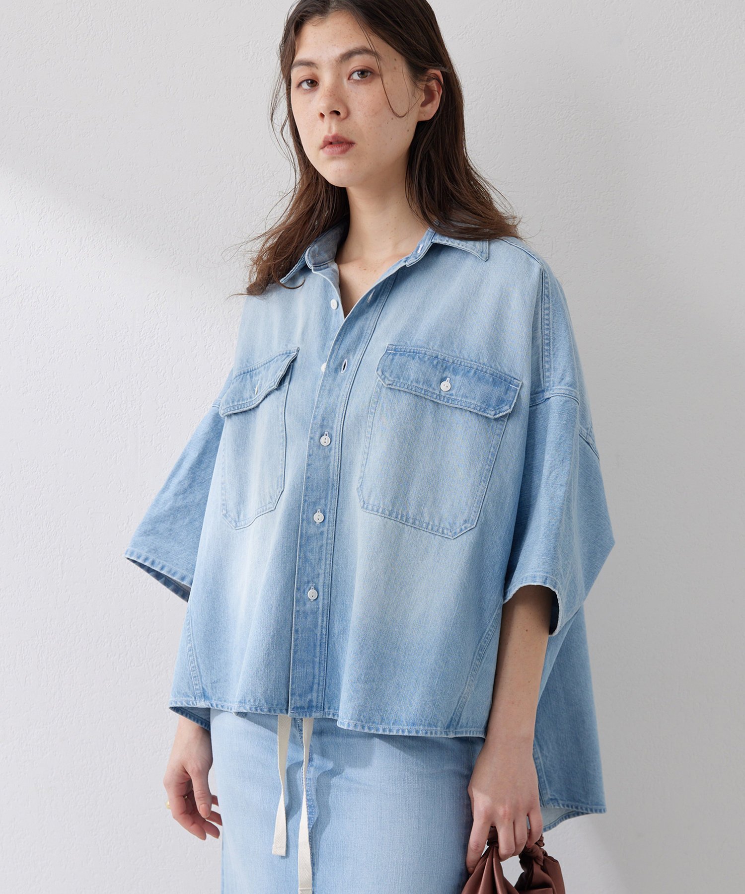 Whim Gazette DENIMドルマンシャツ ウィム ガゼット トップス シャツ