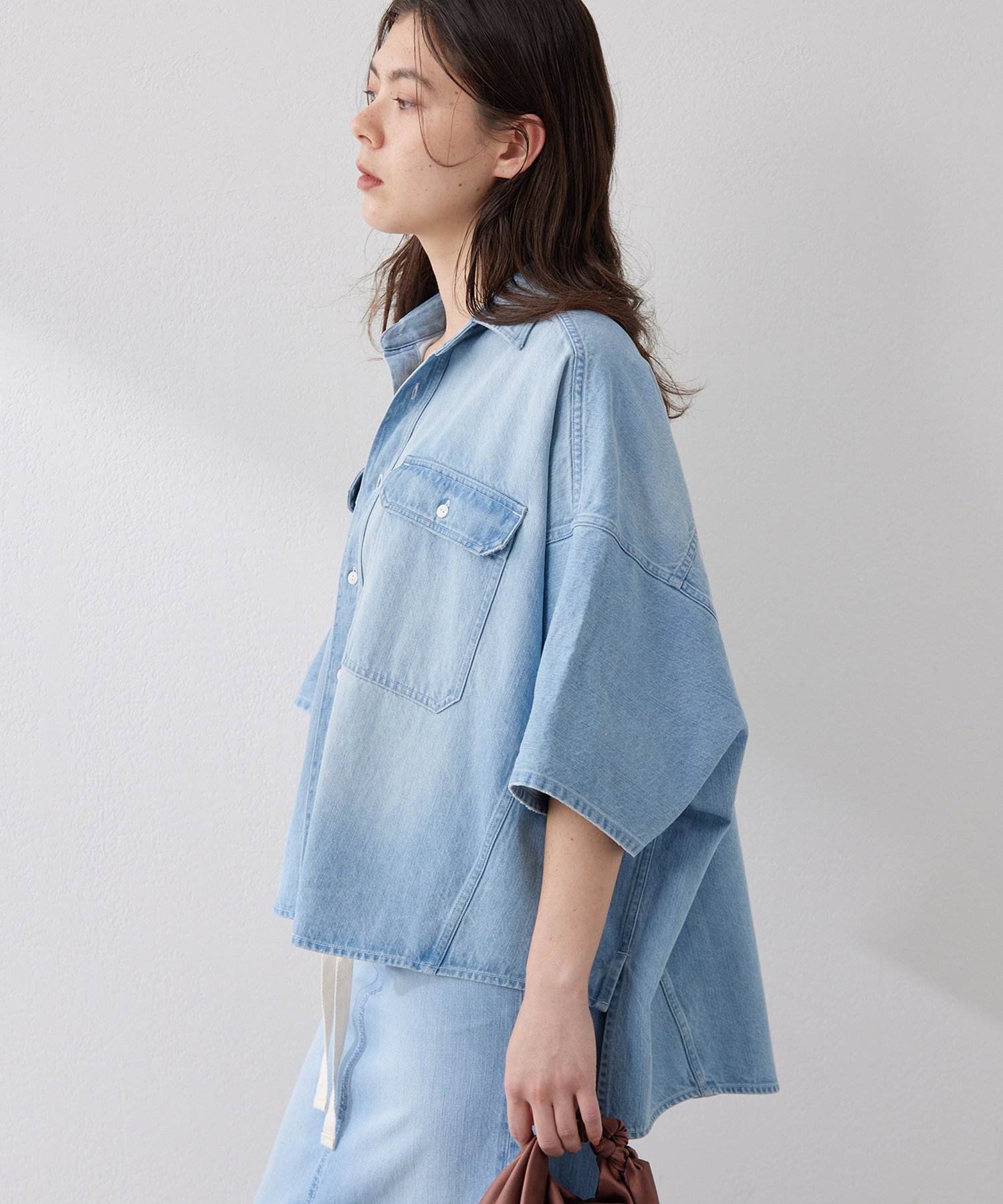 Whim Gazette DENIMドルマンシャツ ウィム ガゼット トップス