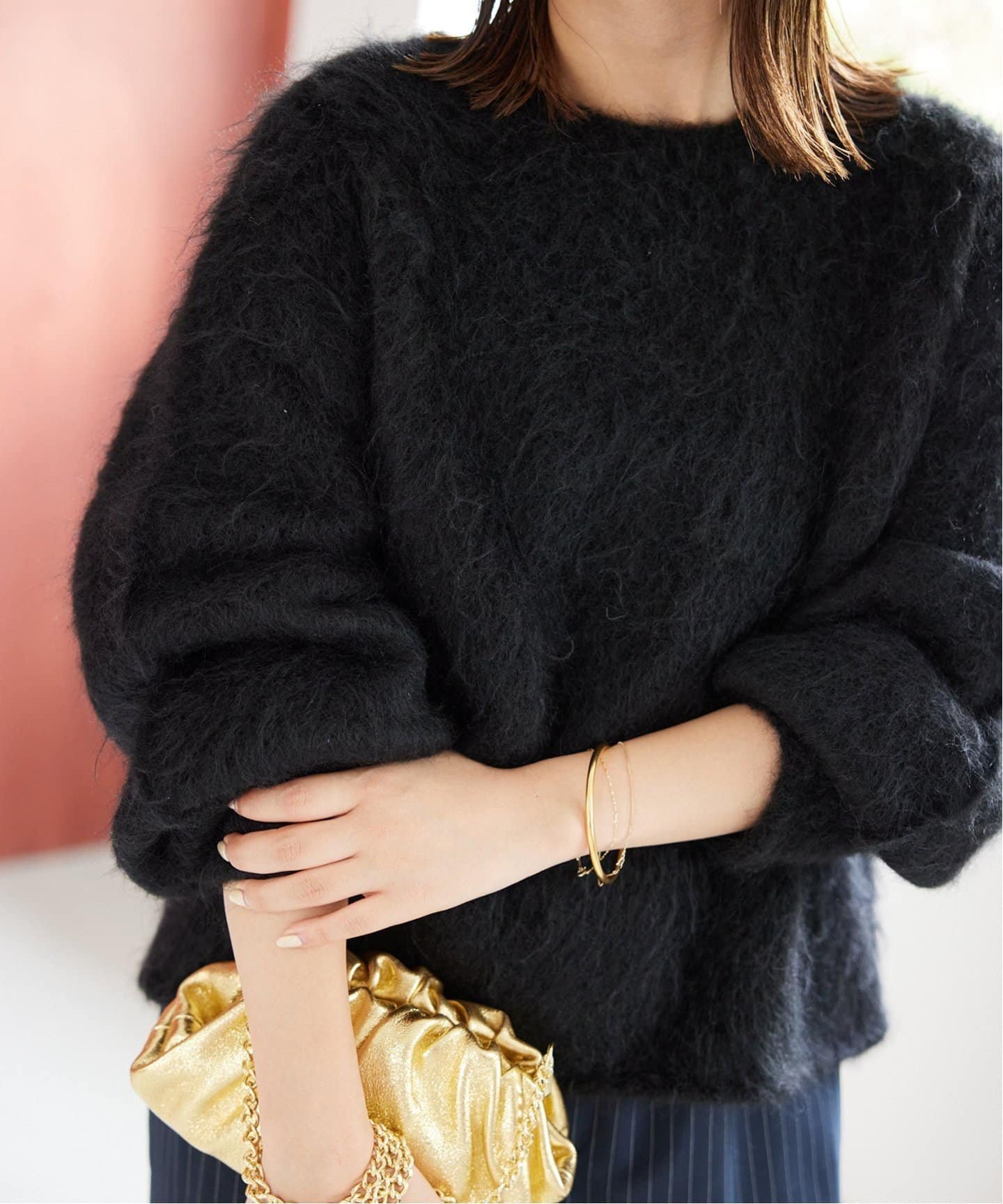 2023AW【美品】スローブイエナ モヘヤ シャギーニットプルオーバー ゆるふわ SALE／30%OFF】SLOBE IENA モヘヤシャギーニットプルオーバー