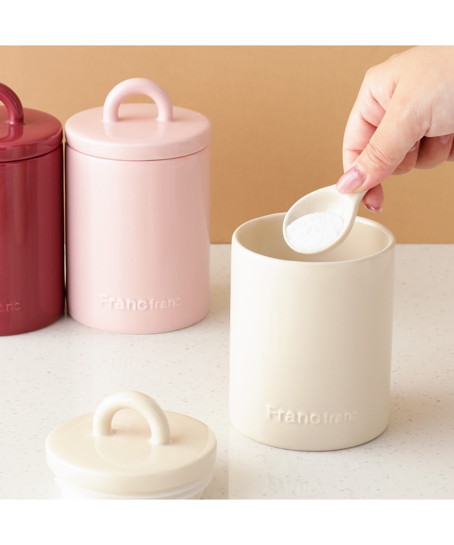 Francfranc ガラスジャー　ＳＭＬ　3点セット Francfranc ガラスジャー SML 3点セット - メルカリ