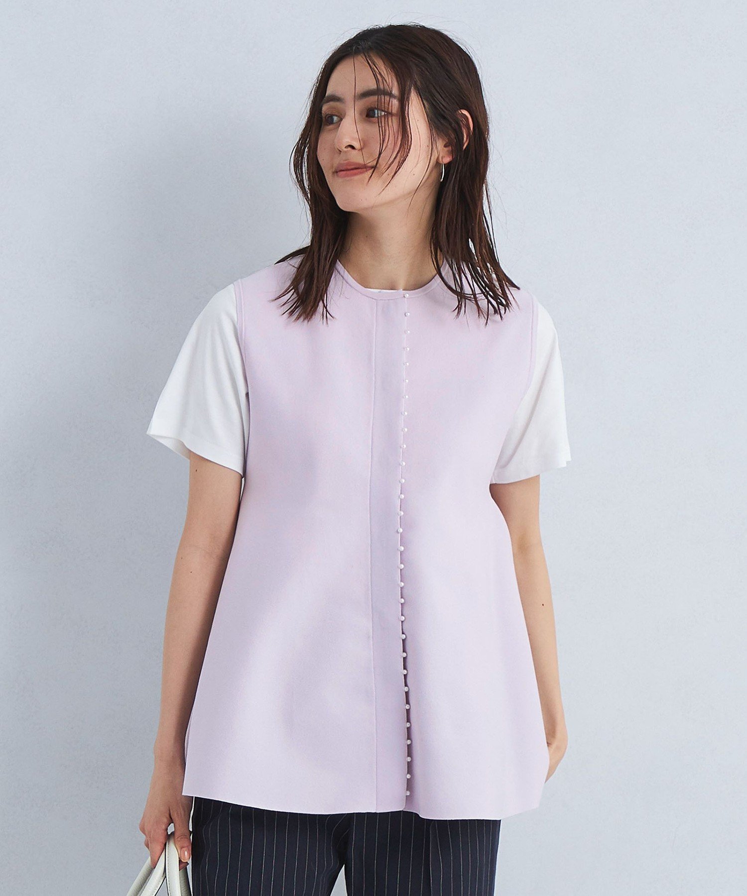 ユナイテッドアローズ✨プチフェイクパール ペプラム ジレ ニット 楽天市場】【SALE／70%OFF】プチ フェイクパール ペプラム ジレ