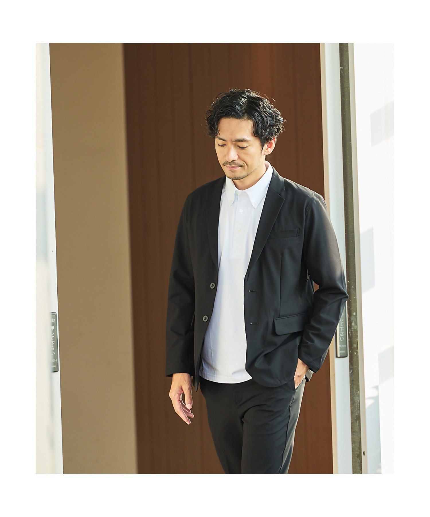 美品】グリーンレーベルリラクシング セットアップ 黒 サラフール