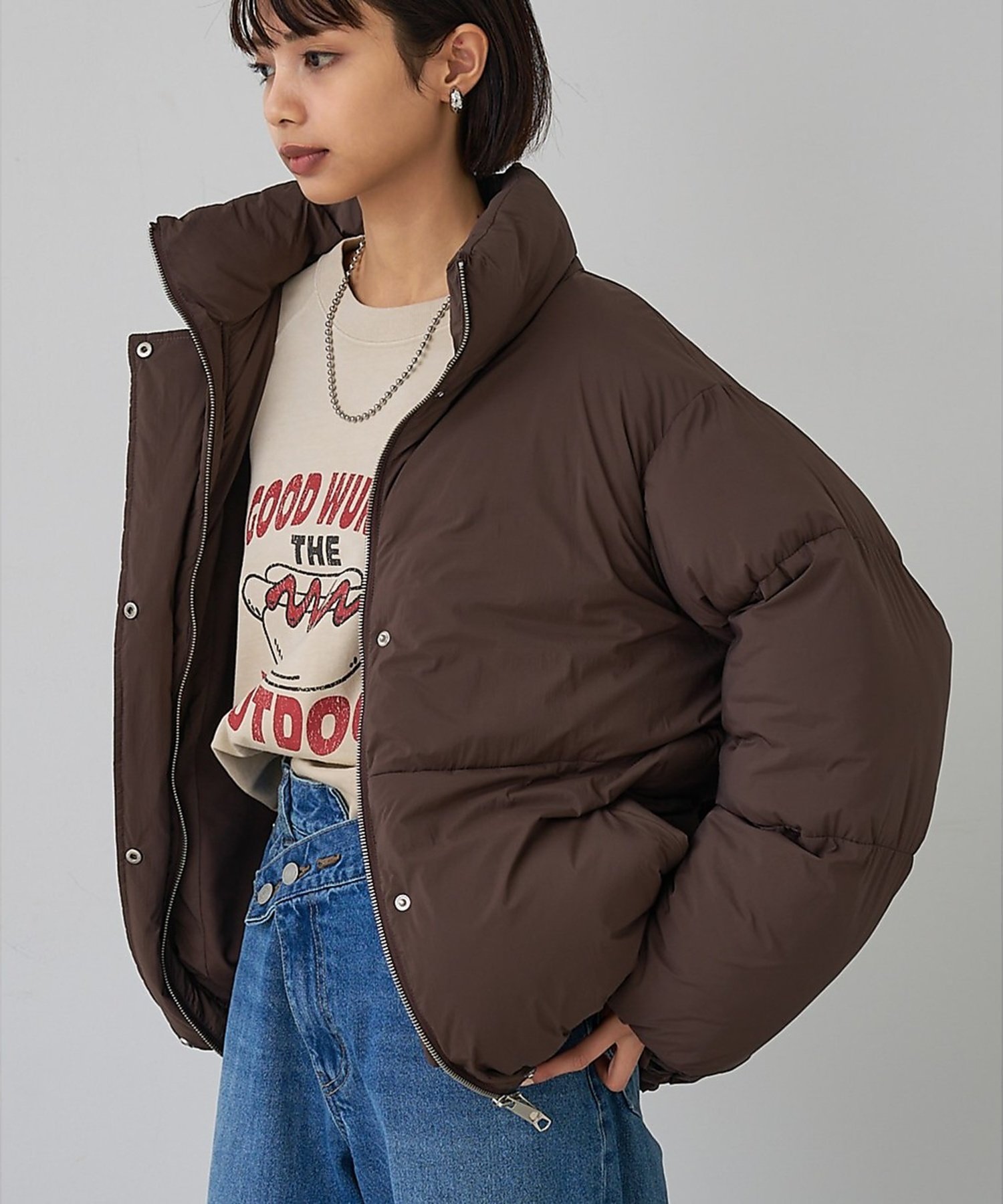 楽天市場】【SALE／40%OFF】【non-no掲載】中綿オーバースタンド 
