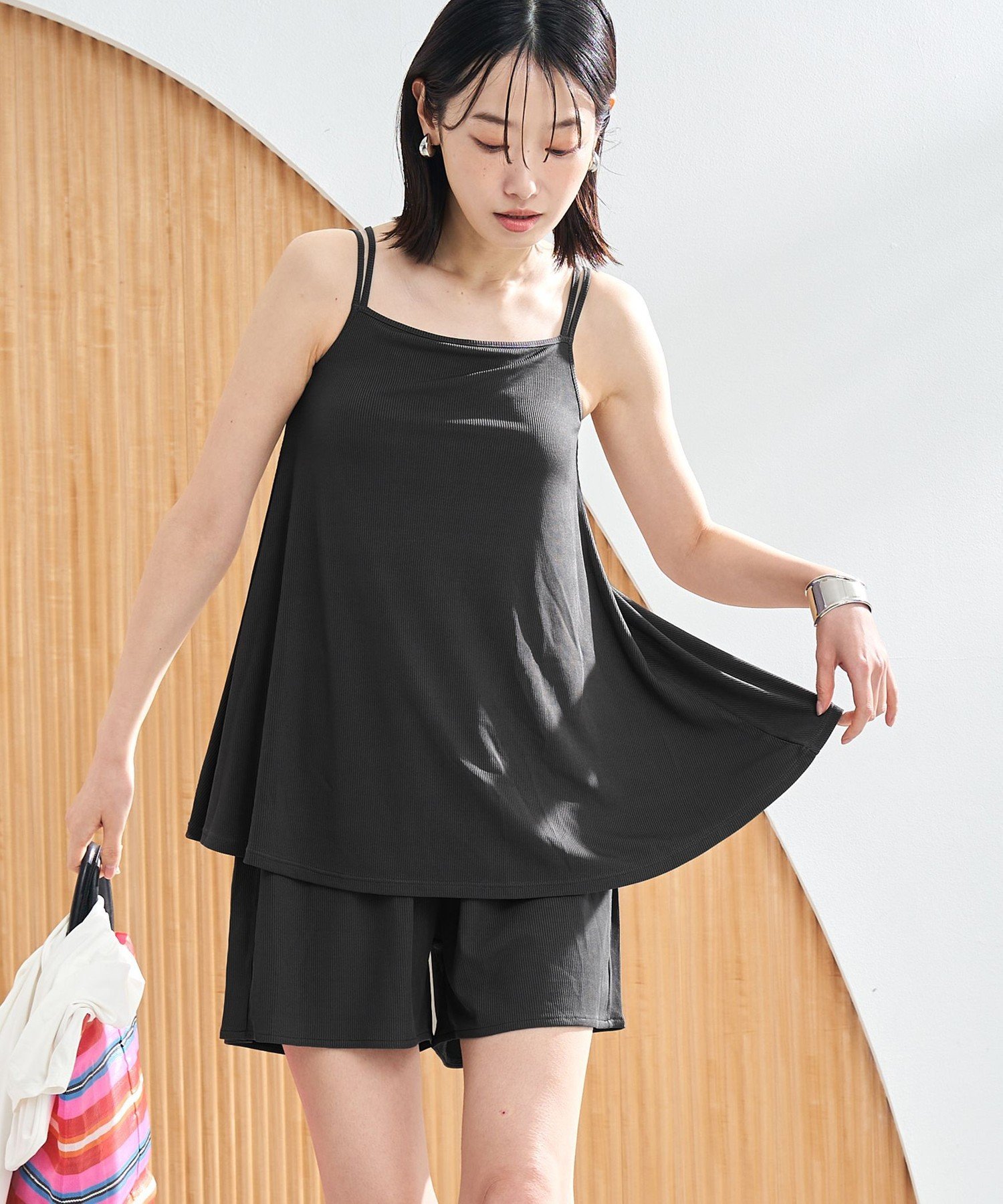 cohina コヒナ キャミソールセットスイムウェア カップ付きベアキャミソール | 小柄・低身長女性向け