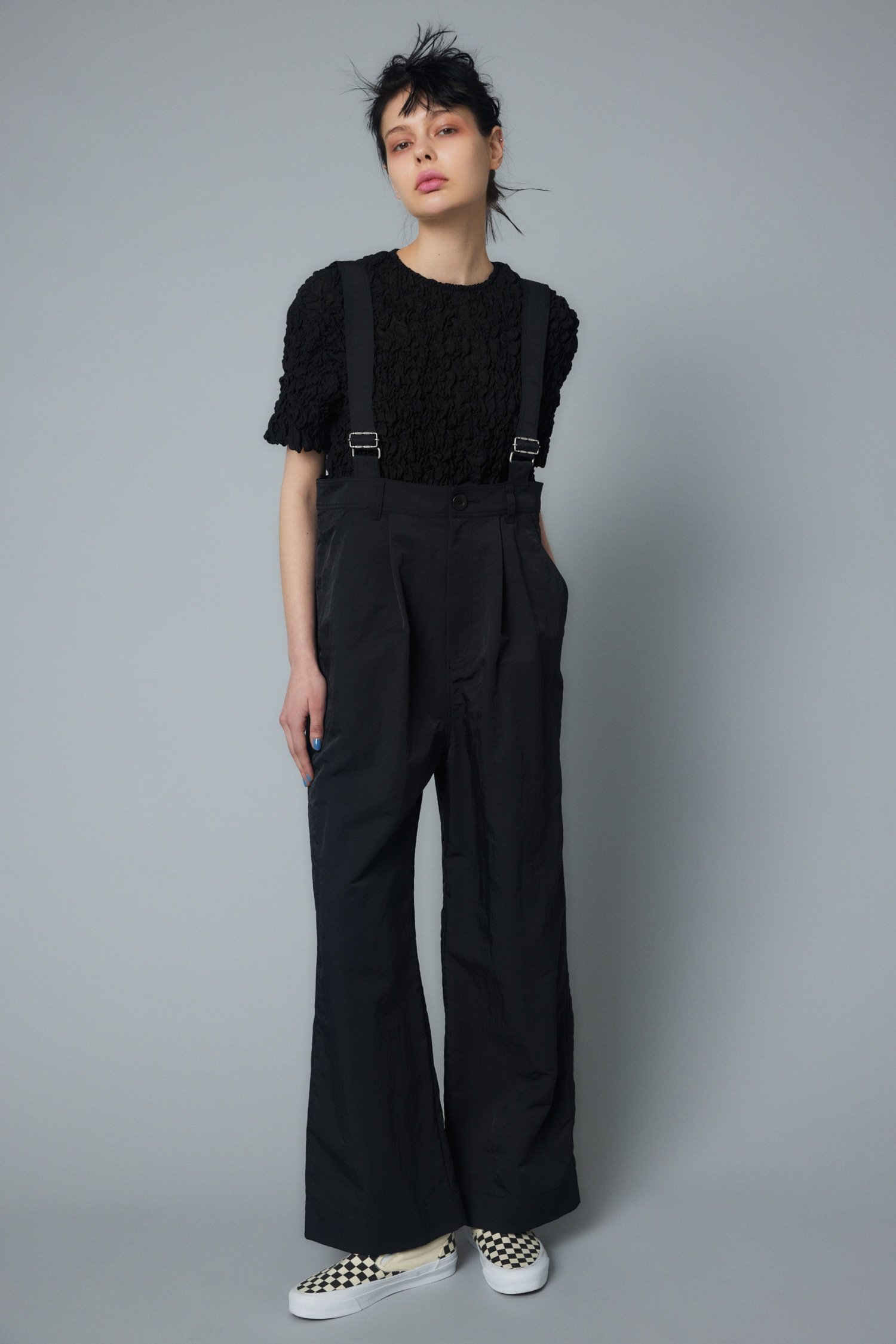 美品※ヘリンドットサイ ワイド サロペット ヘリンドットサイ Wide salopette ワイドサロペット HeRIN.CYEヘリン