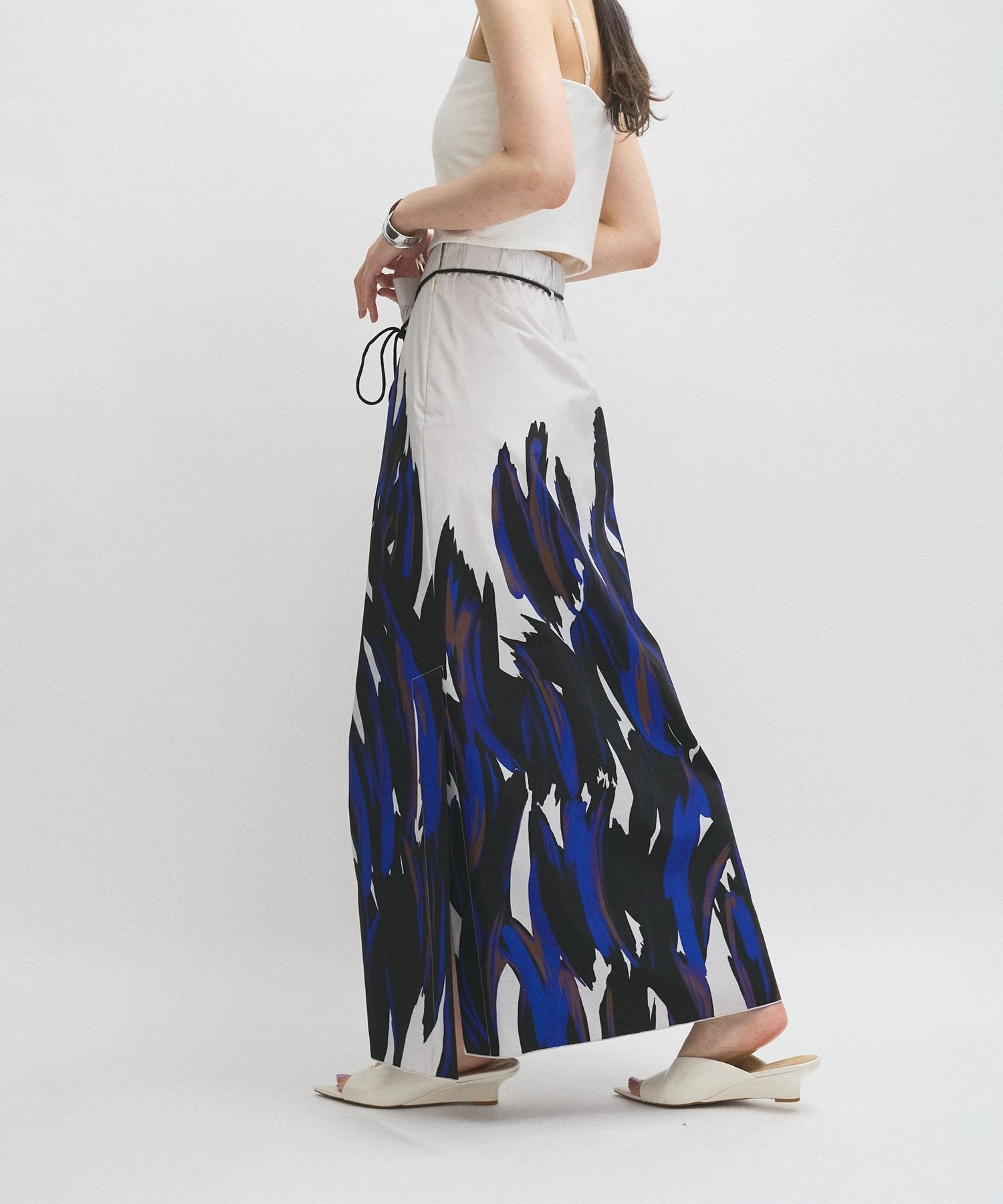 楽天市場】【SALE／40%OFF】ブラッシュプリントプリーツスカート ADAM