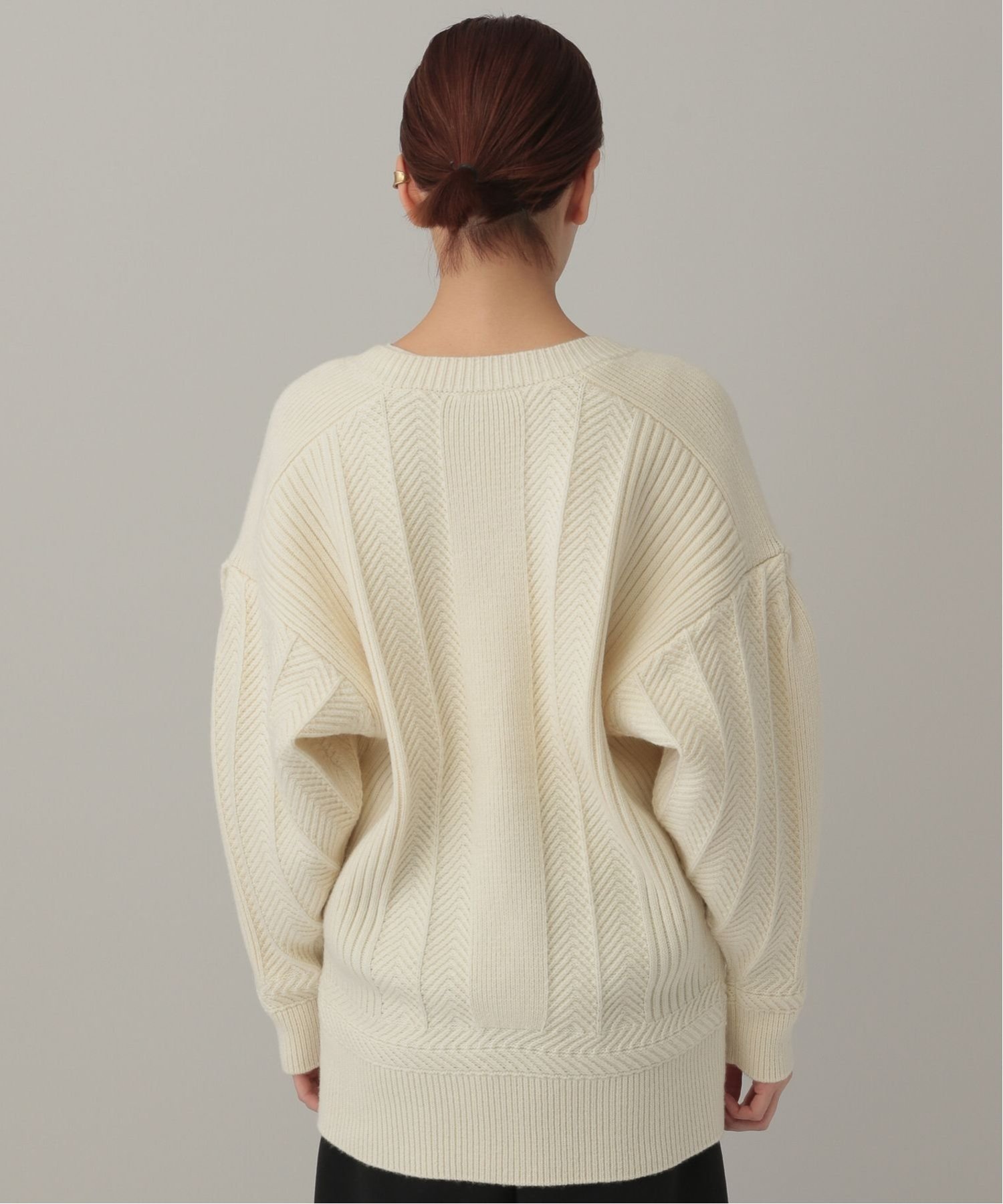SALE／40%OFF】Curensology ウールオーバーニットカーディガン カレン