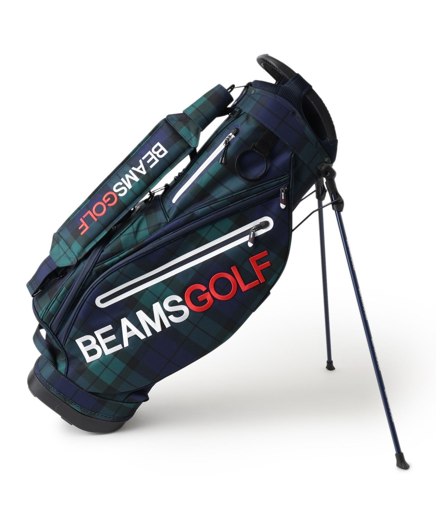 BEAMS GOLF ビームス9.0 型 軽量 ネイビー スタンドキャディバッグ BEAMS GOLF ビームス9.0 型 軽量 ネイビー スタンドキャディバッグ