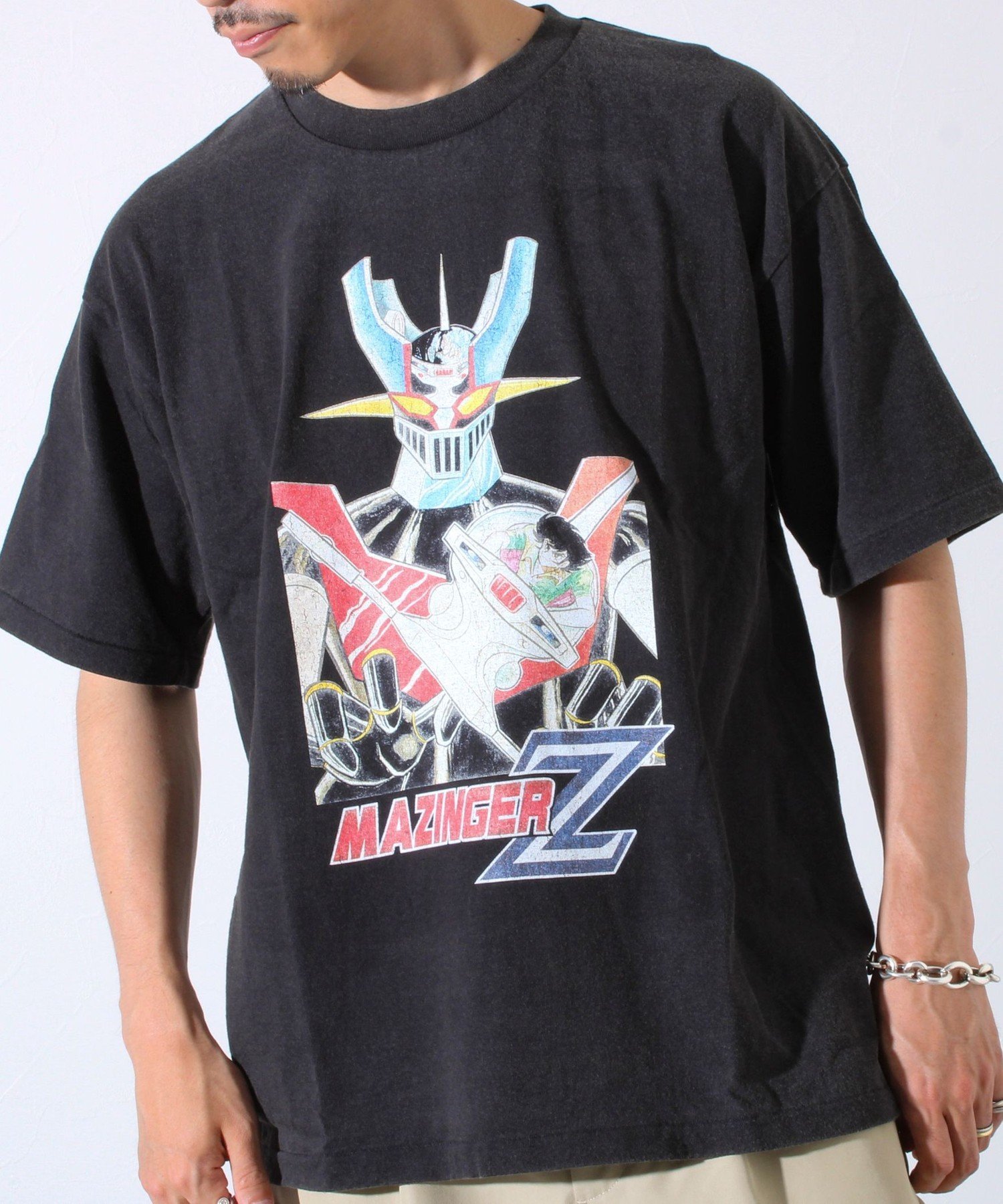 【SALE／30%OFF】GLOSTER 昭和アニメヒーローTシャツ(スピードレーサー・ガッチャマン・マジンガーZ) フレディ アンド グロスター トップス カットソー・Tシャツ ブラック ホワイト【送料無料】画像