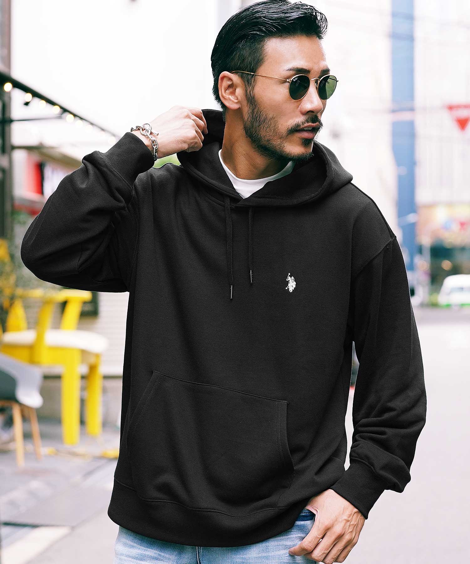 トップス Praying GAGA POLO Half-Zip Polo Sweatshirt ハーフジップポロスウェット ダブル