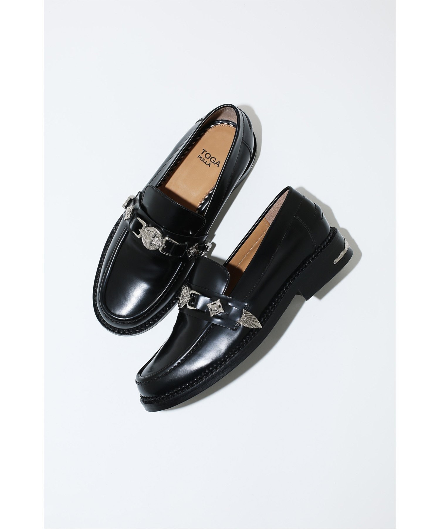 ドレスシューズ・革靴・ビジネスシューズ Toga Virilis Brushed Leather Western Loafers TOGA - トーガ ビリリース/TOGA VIRILIS シューズ メンズ METAL