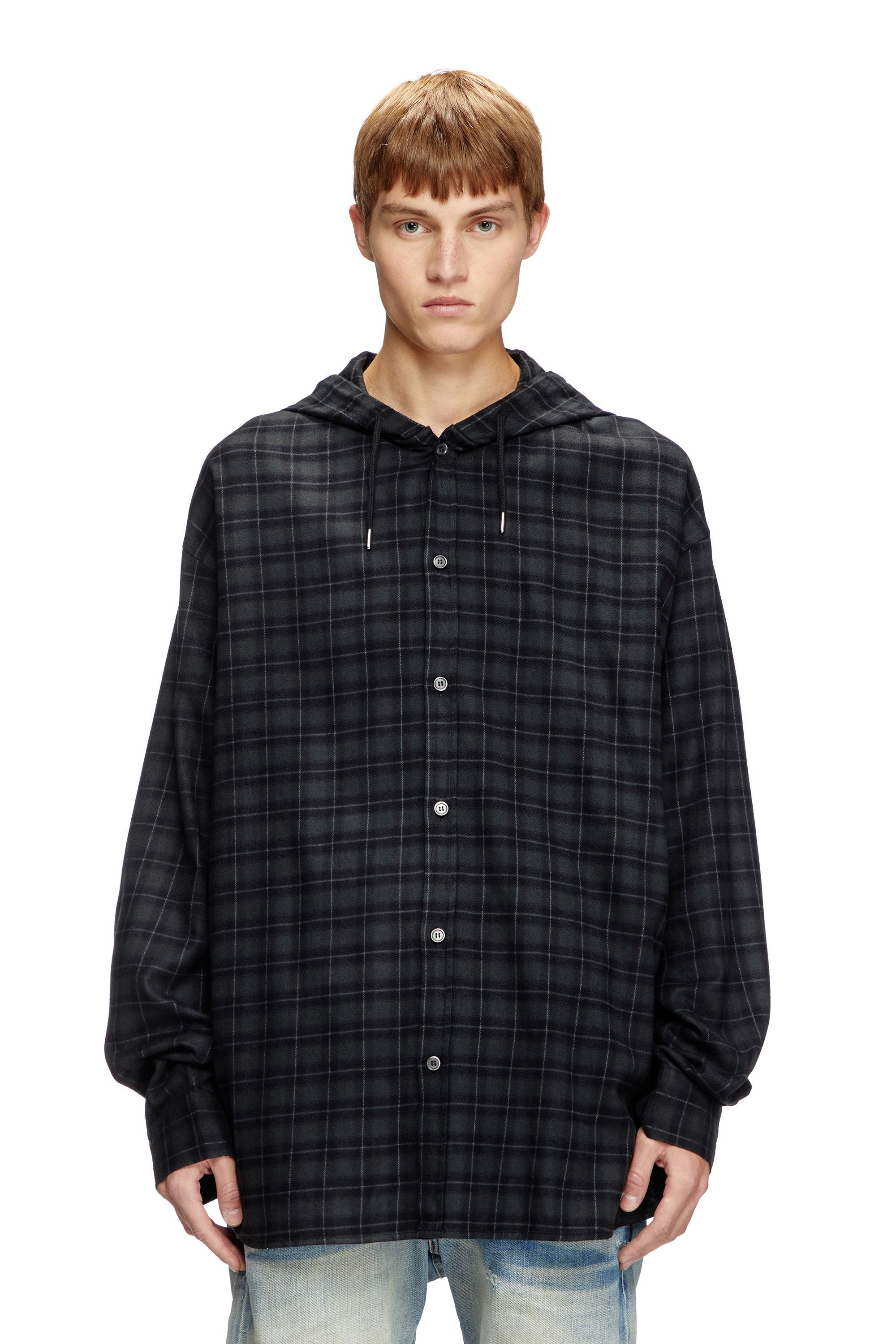 DIESEL シャツ デニム D-DEWNY-HOOD SHIRT メンズ シャツ デニム D-DEWNY-HOOD SHIRT（シャツ/ブラウス