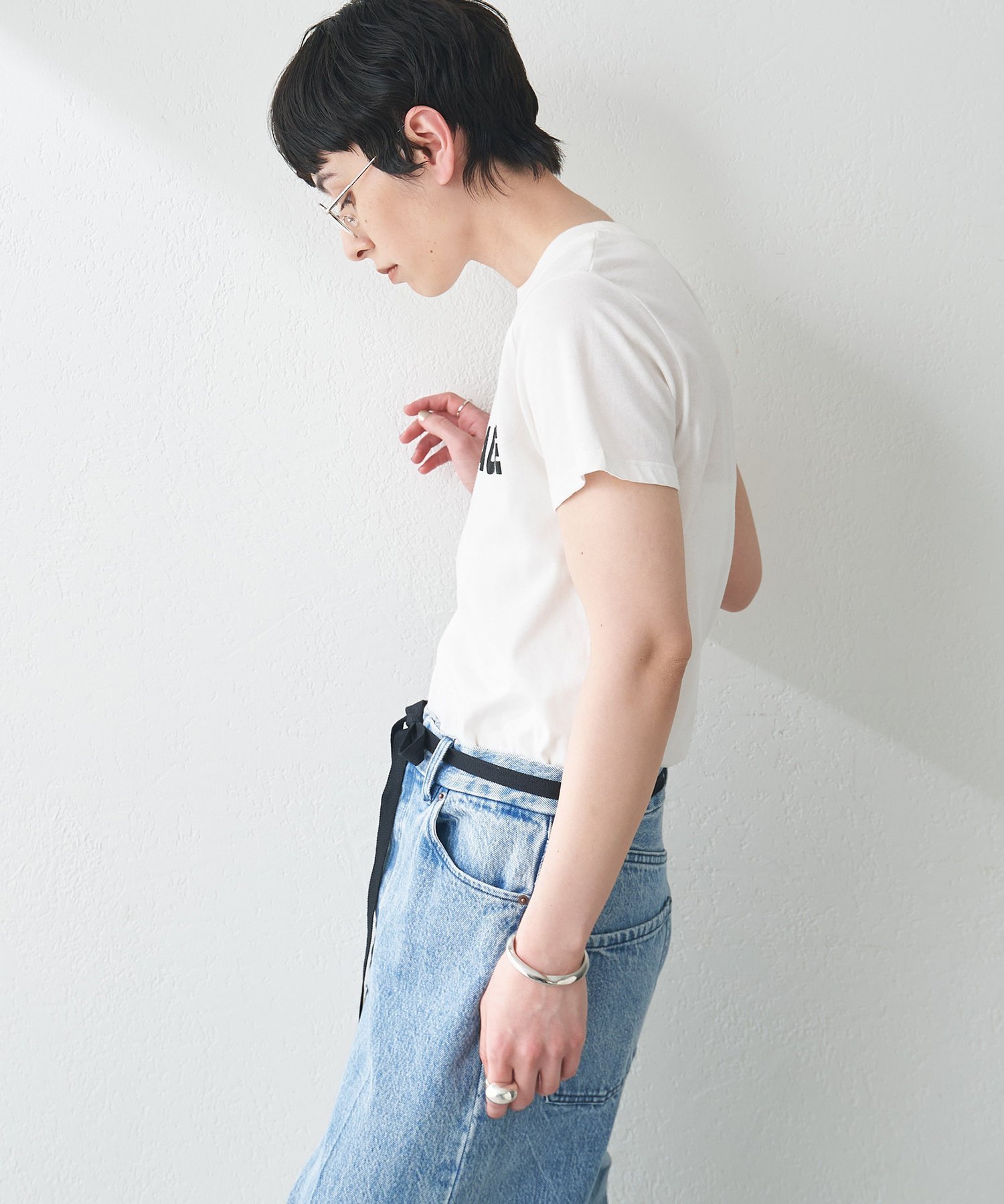 THE PAUSE ベージュ Tシャツ THE PAUSE】THE PAUSE Tシャツ（Tシャツ/カットソー）｜THE
