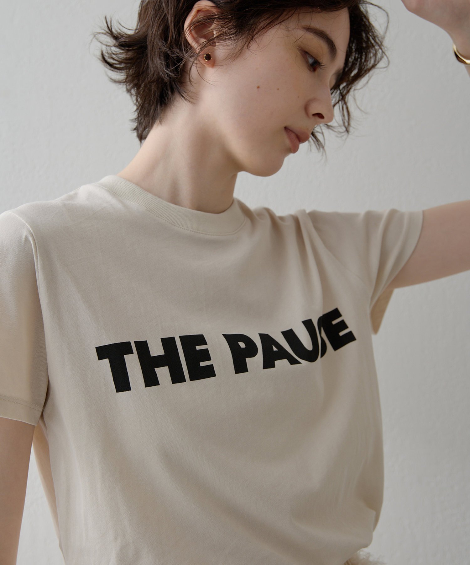 ウィムガゼットTHE PAUSE 刺繍 半袖Tシャツ オフホワイト新品未使用 THE PAUSE】THE PAUSE刺繍Tシャツ | Whim Gazette(ウィム