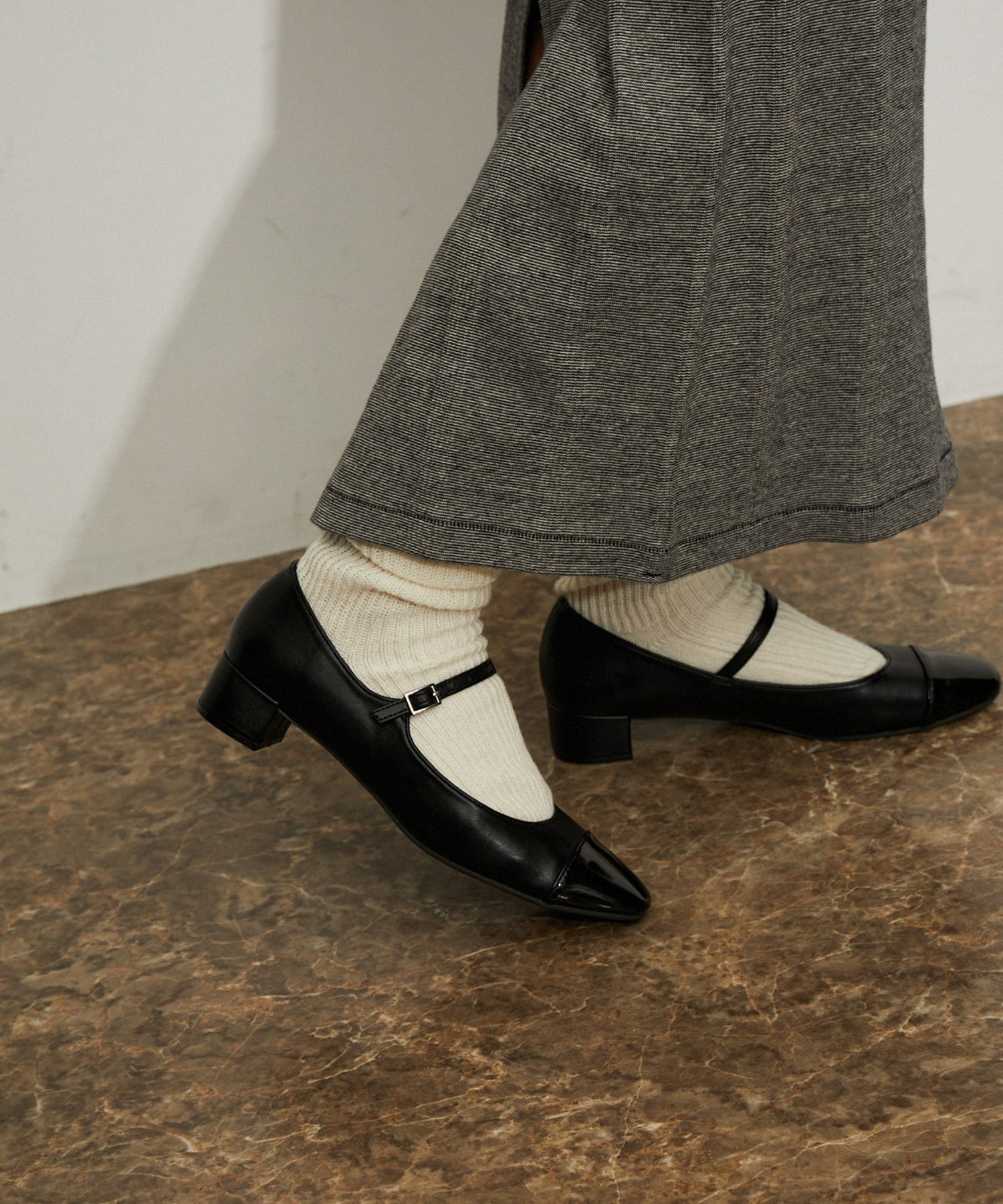 SALE／40%OFF】ADAM ET ROPE' FEMME バイカラーメリージェーン