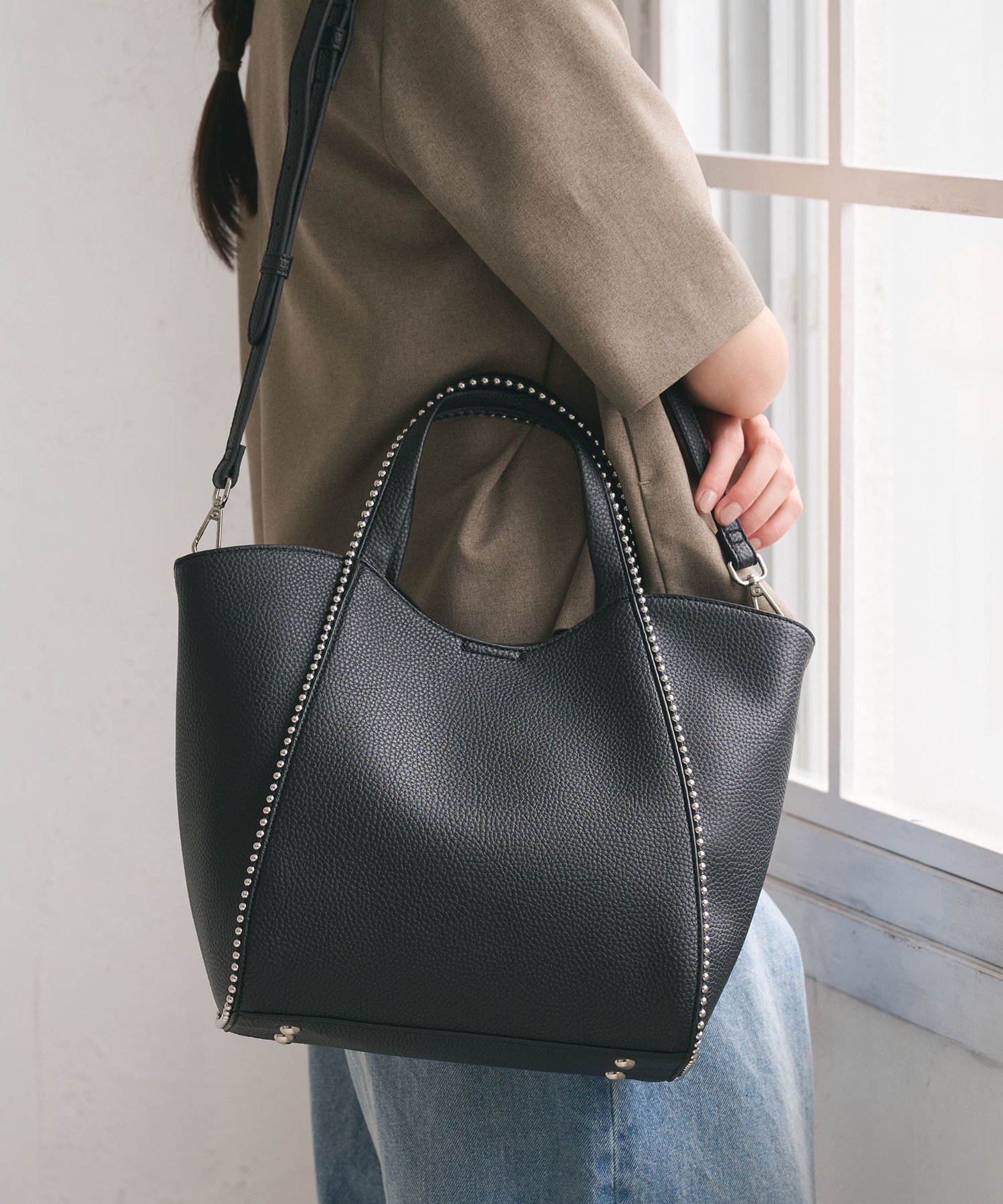 BEAUTY&YOUTH UNITED ARROWS ボールチェーン トートバッグ -2WAY 