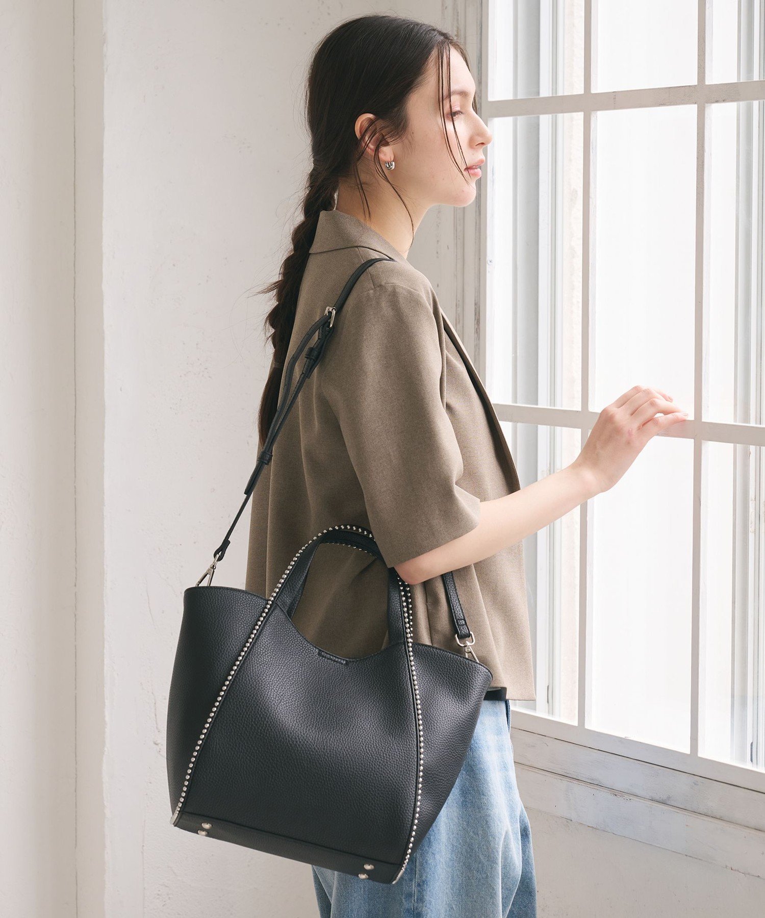 BEAUTY&YOUTH UNITED ARROWS ボールチェーン トートバッグ -2WAY