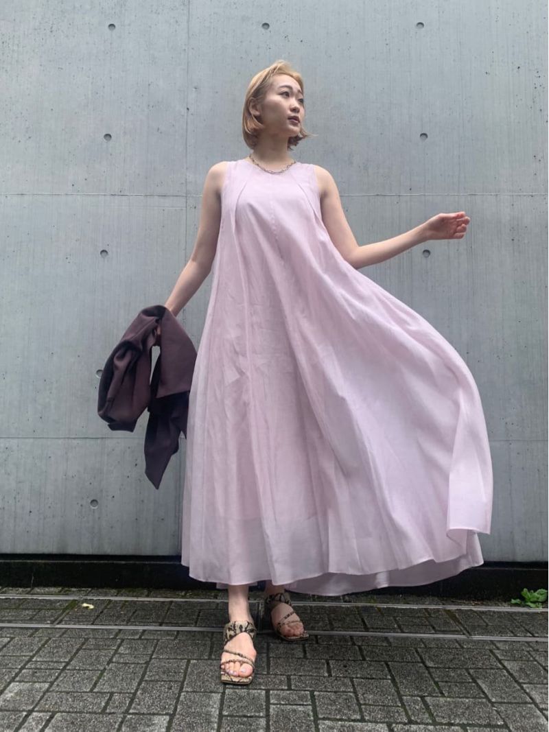 FRAY I.D】フレイアイディー シルクコットンフレアーワンピ ワンピース 