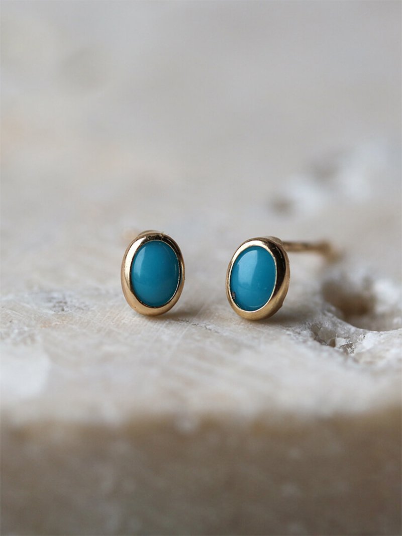 【極美品】ジュエッテJouete[ピンズ] K10YG ピアス ラリマー ピンズ] K10YG ピアス ラリマー（ピアス（片耳用））｜Jouete