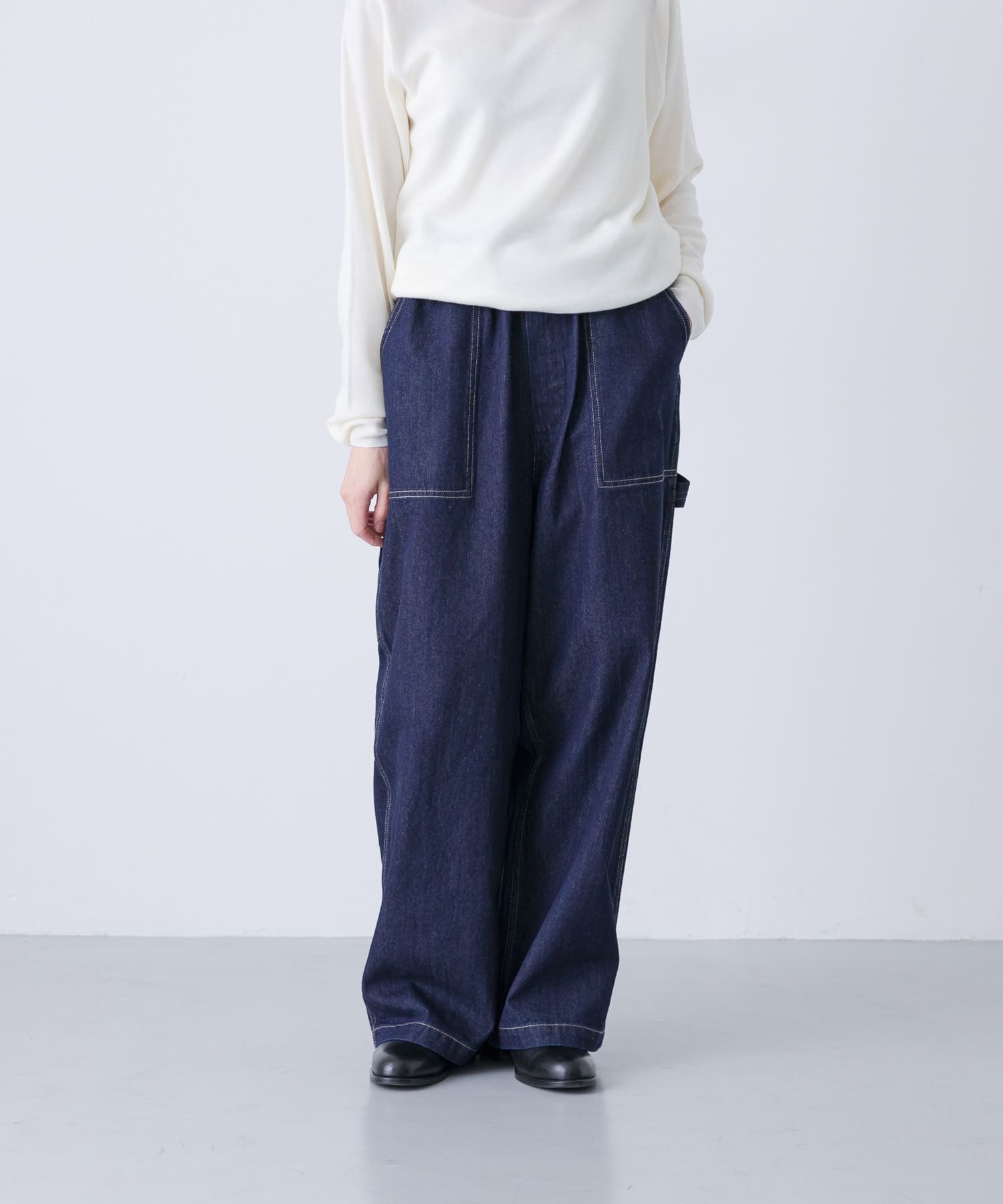 楽天市場】『2サイズ展開』デニムワイドオールインワン かぐれ